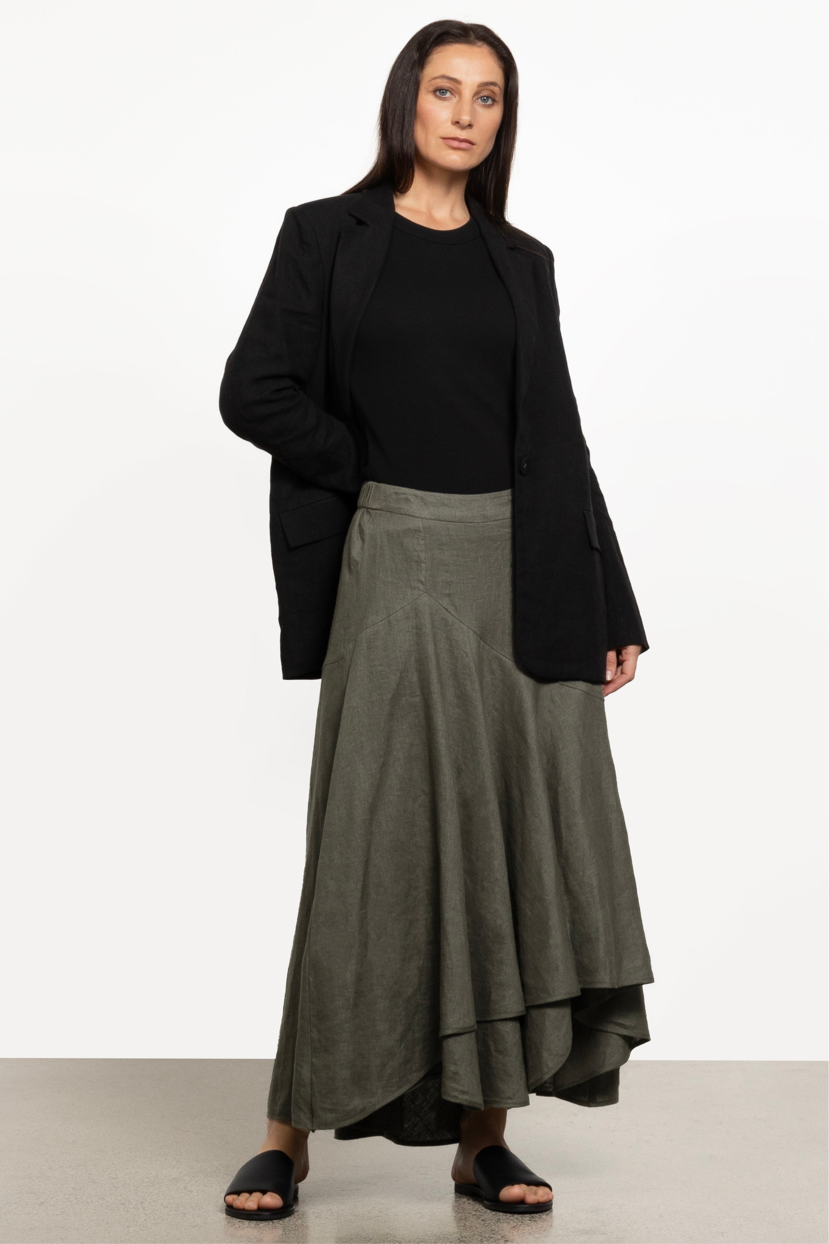 Lynn Linen Skirt