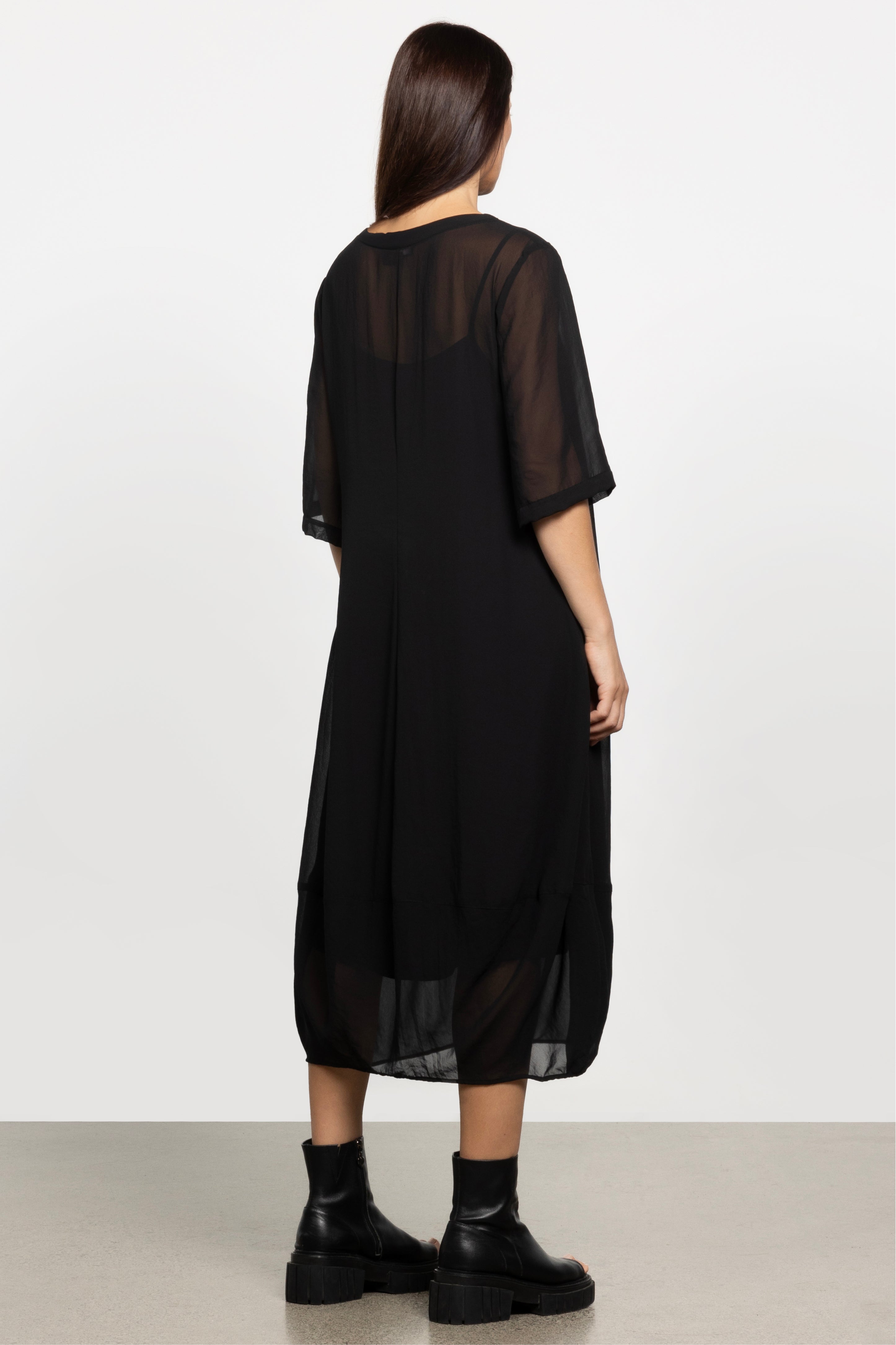 Maison Chiffon Midi Dress
