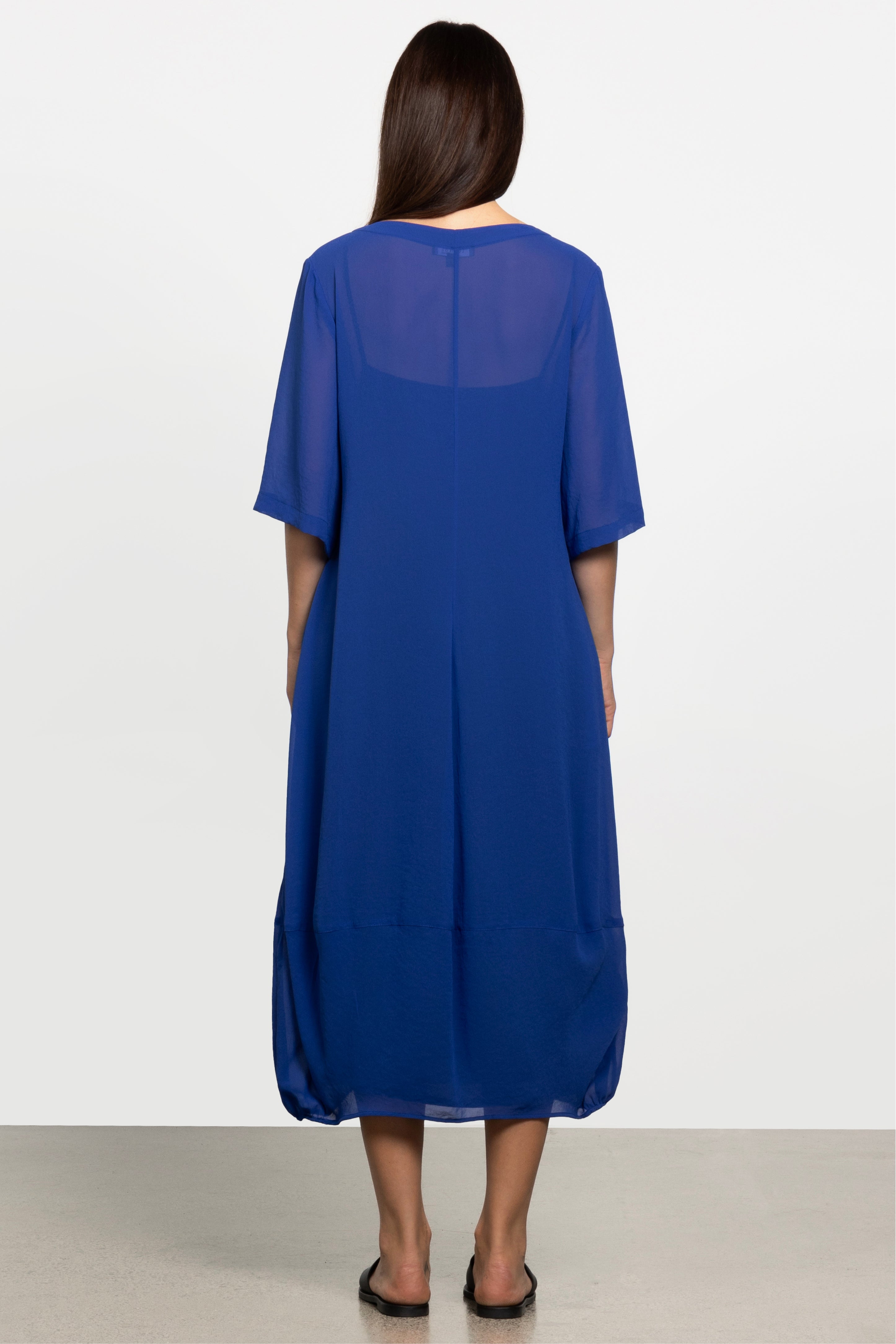 Maison Chiffon Midi Dress