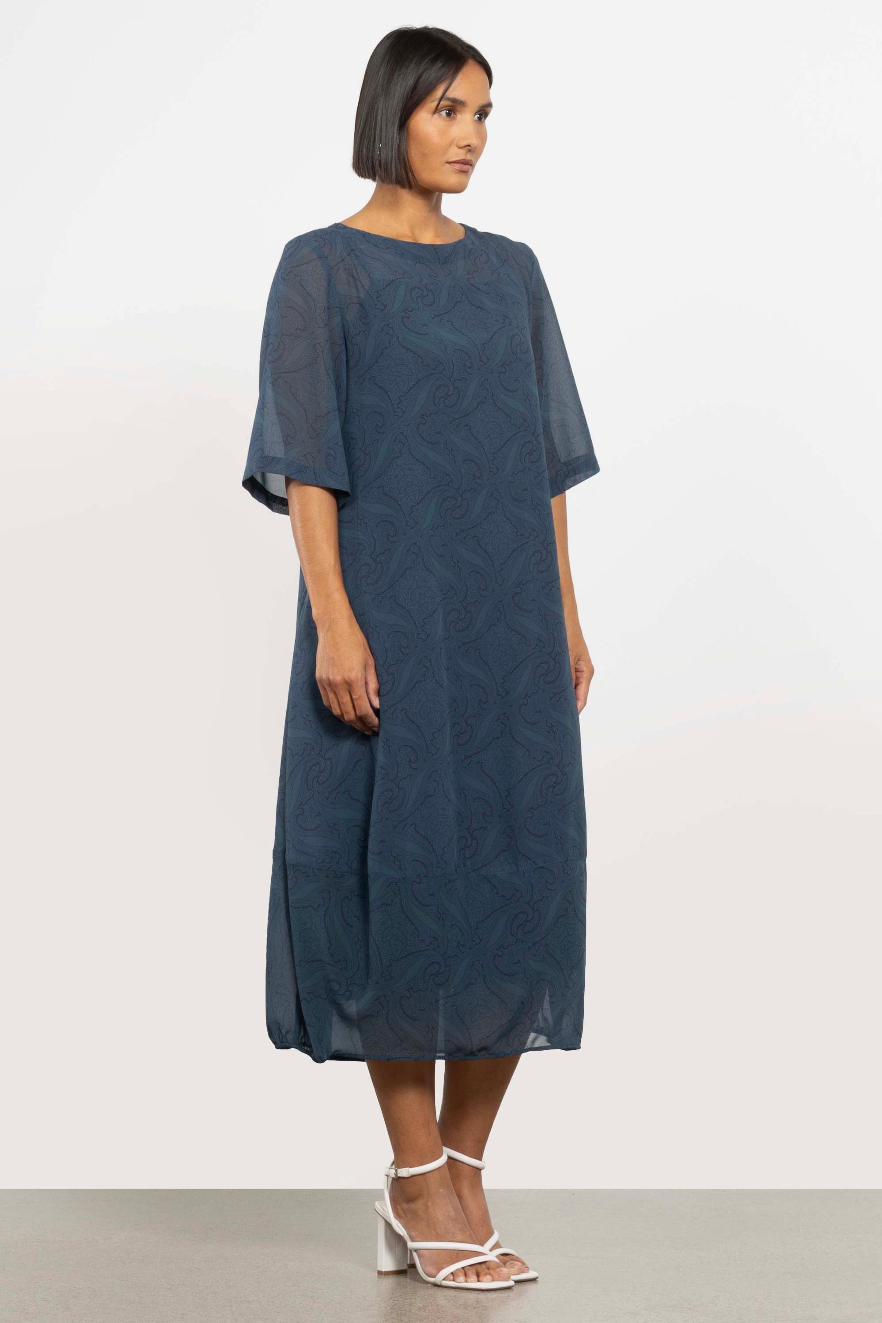 Maison Chiffon Midi Dress