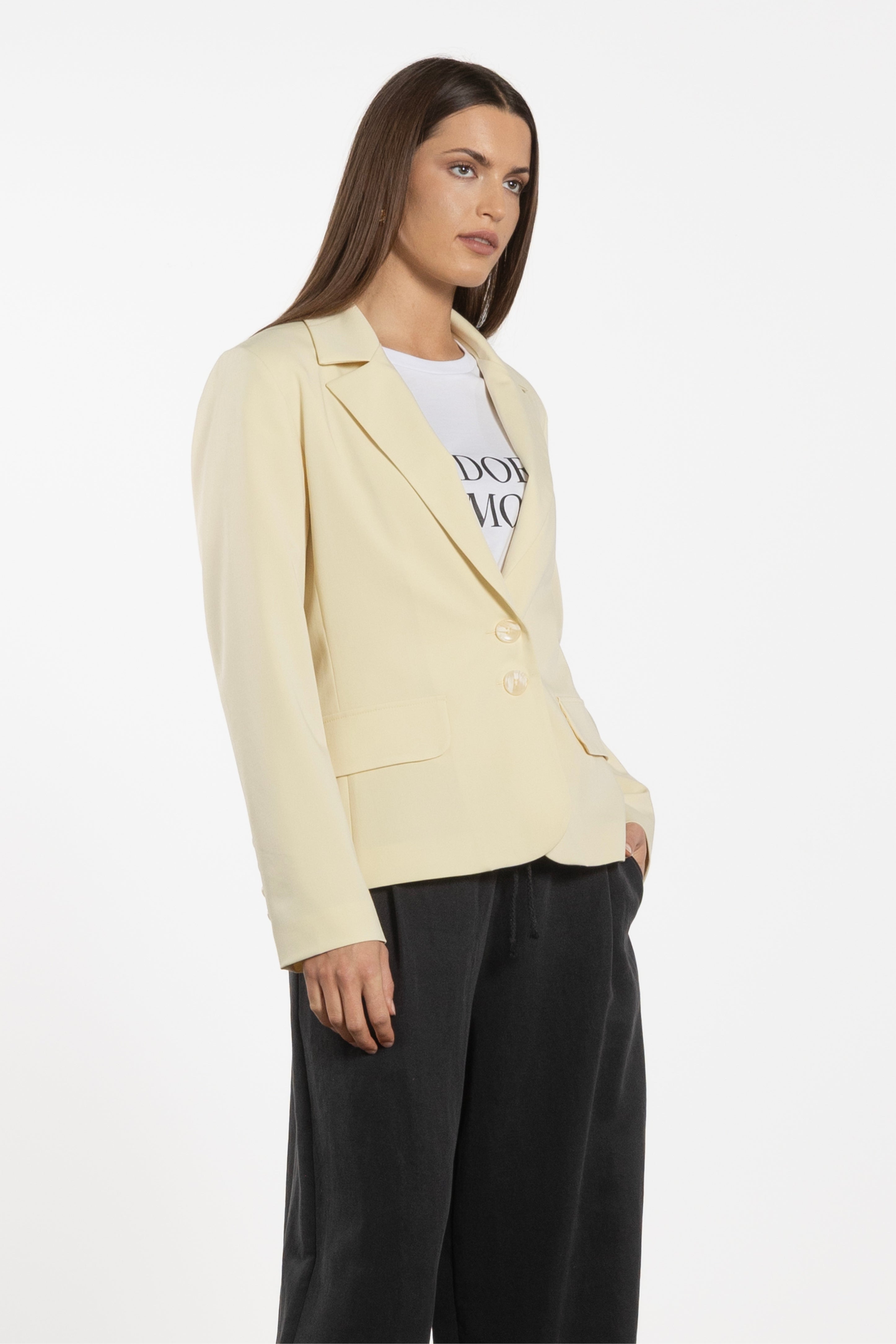 Marsha Single-Breasted Lined Blazer