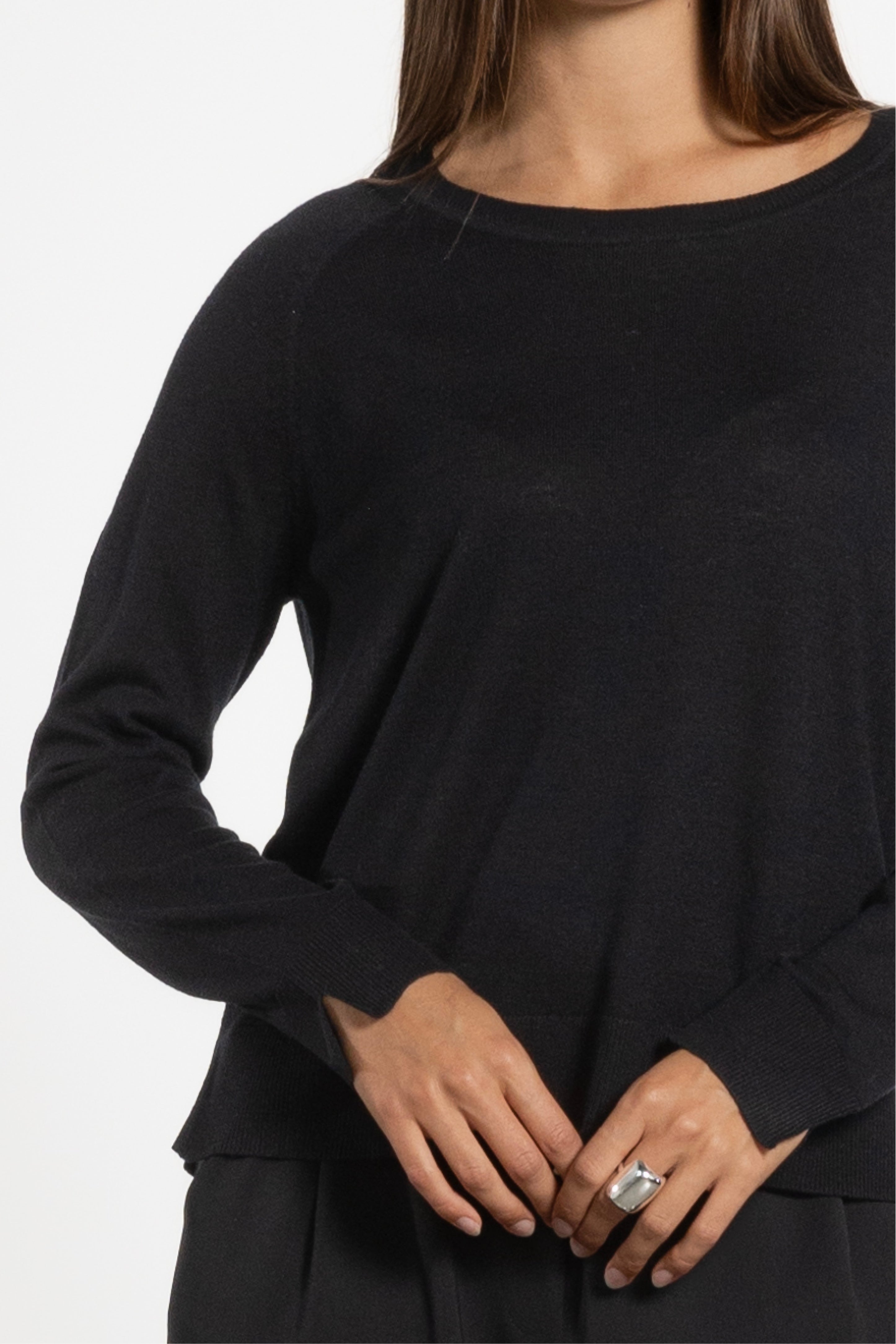 Micah Wool & Silk Knit Top