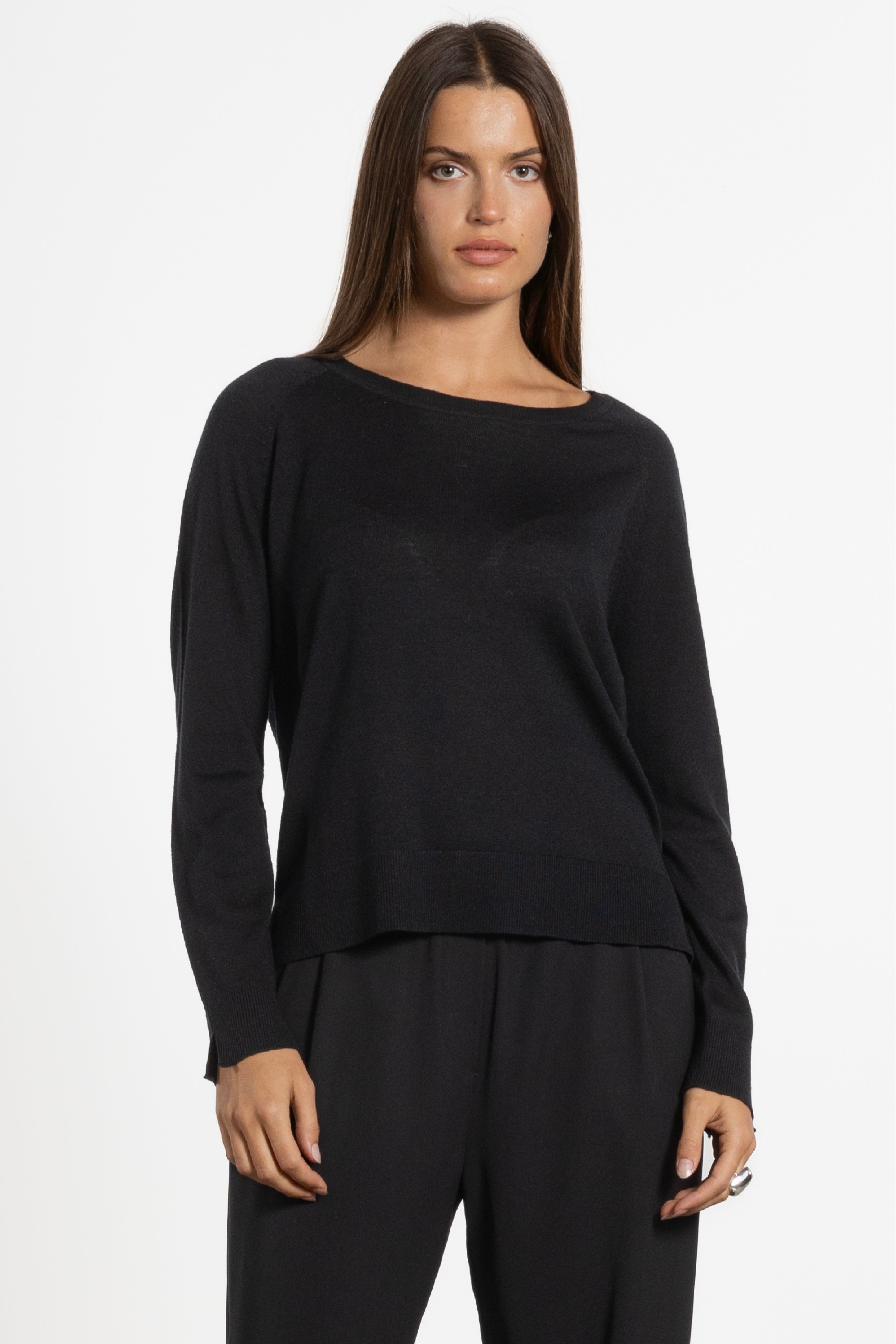 Micah Wool & Silk Knit Top