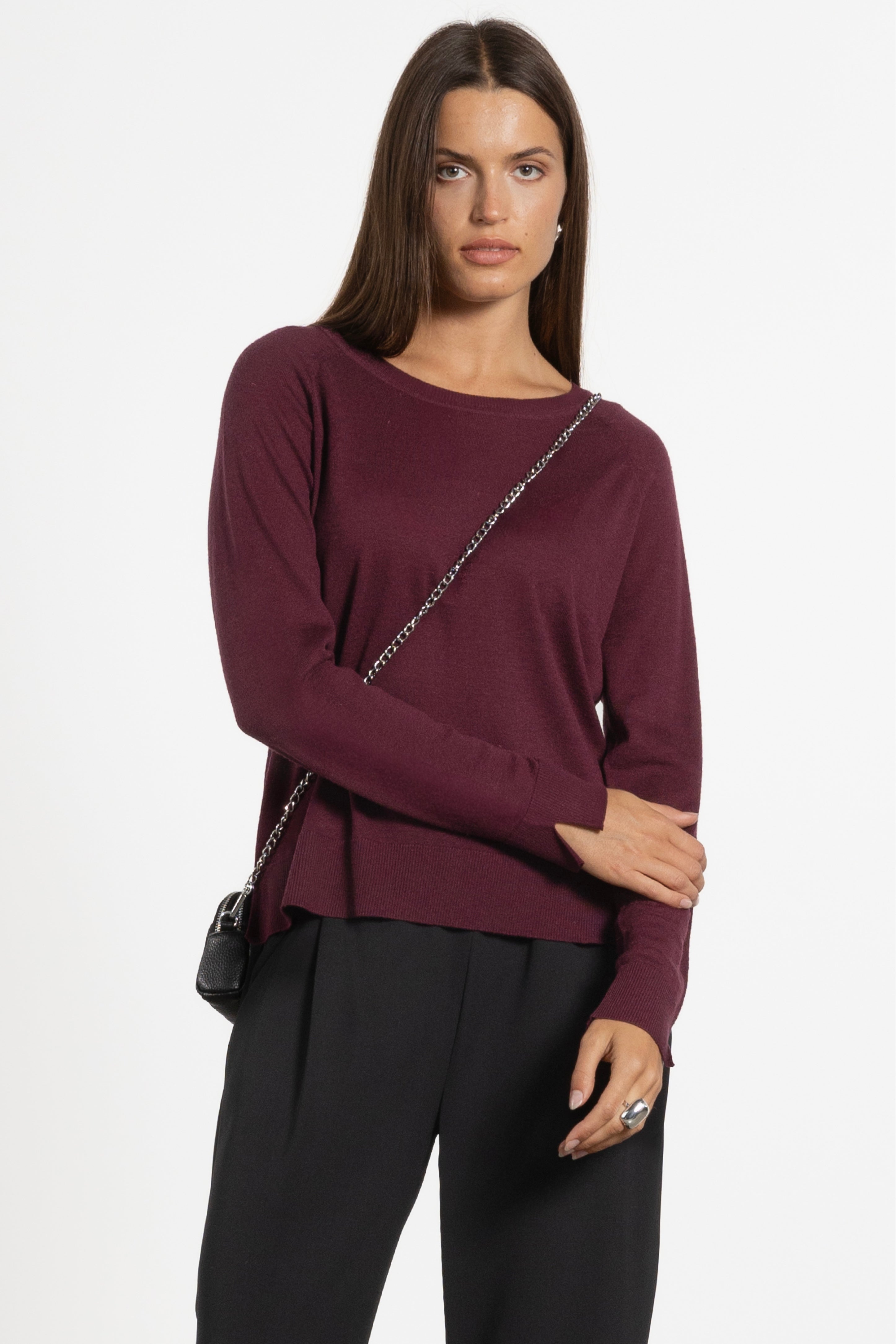 Micah Wool & Silk Knit Top