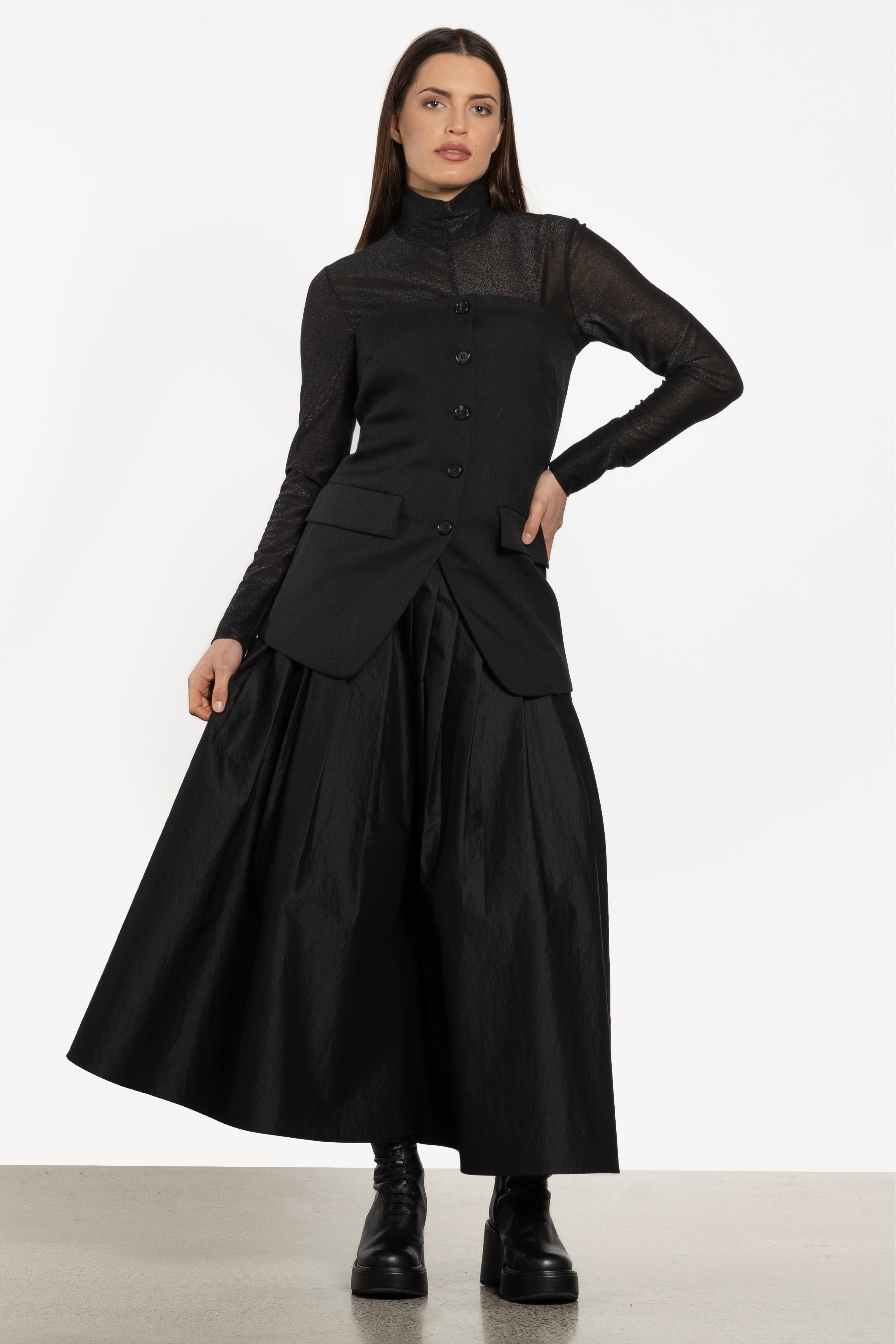 Minelli Pleated Waist Skirt