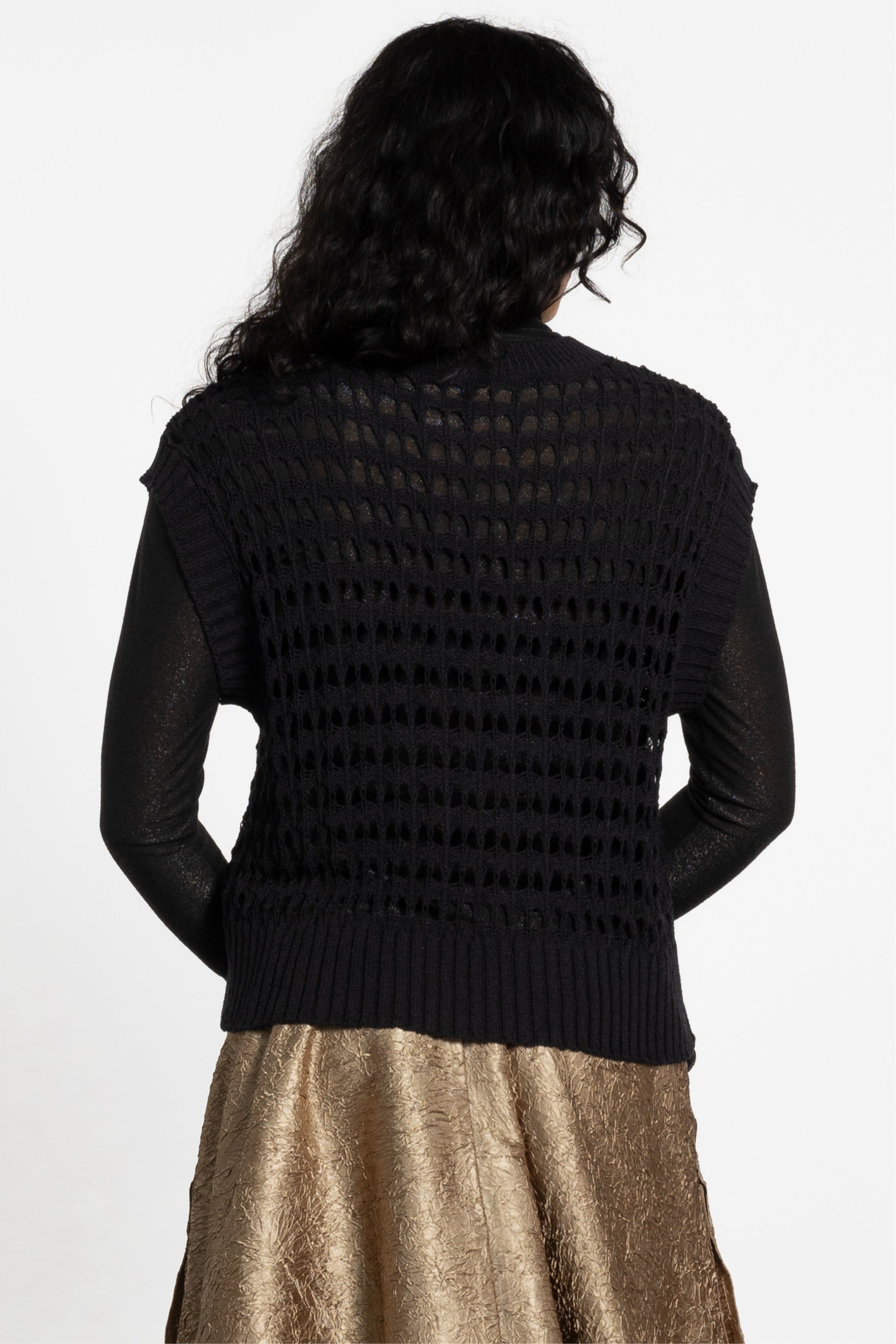 Nellie Knitted Sleeveless Vest