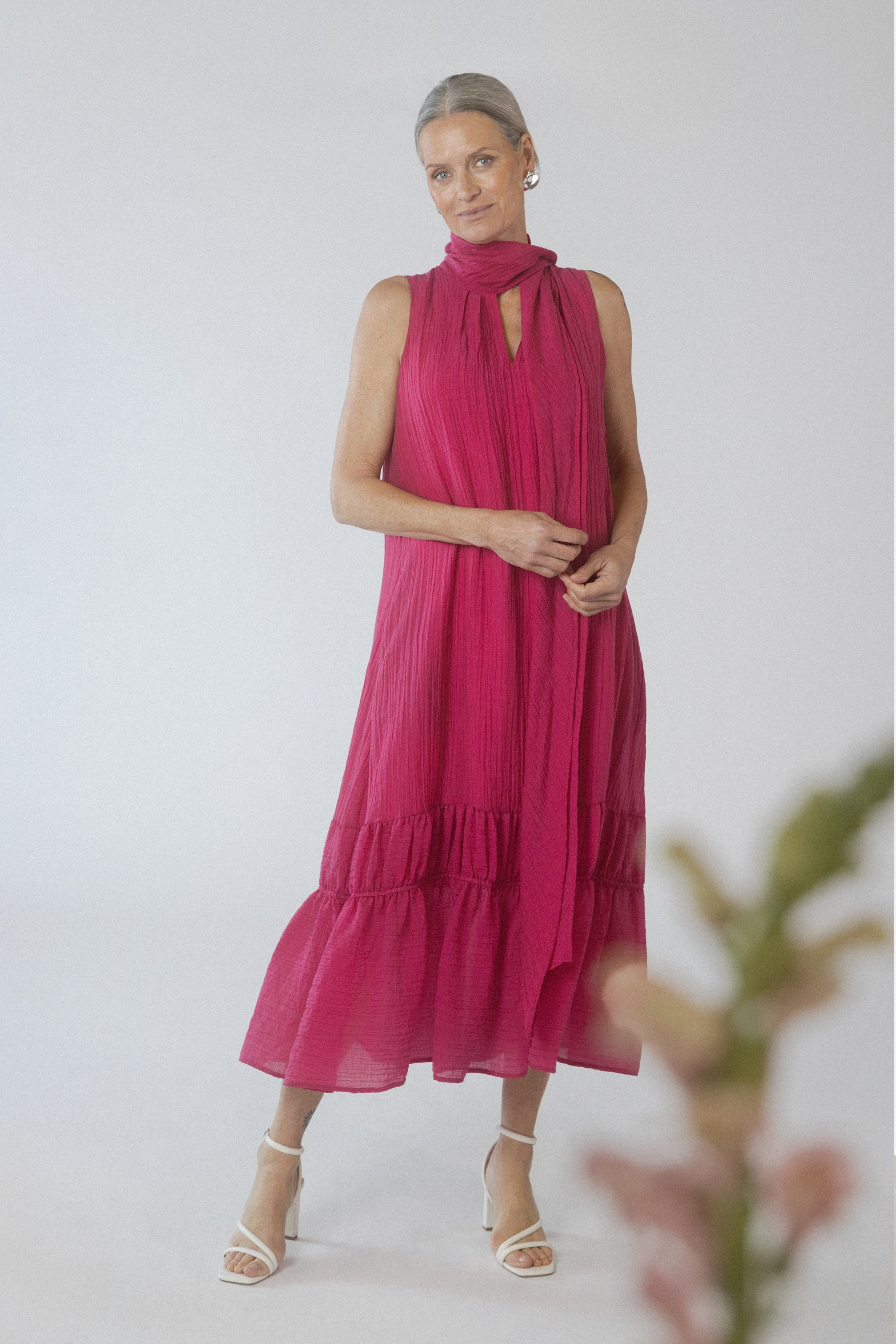Orson Sleeveless Tiered Hem Dress