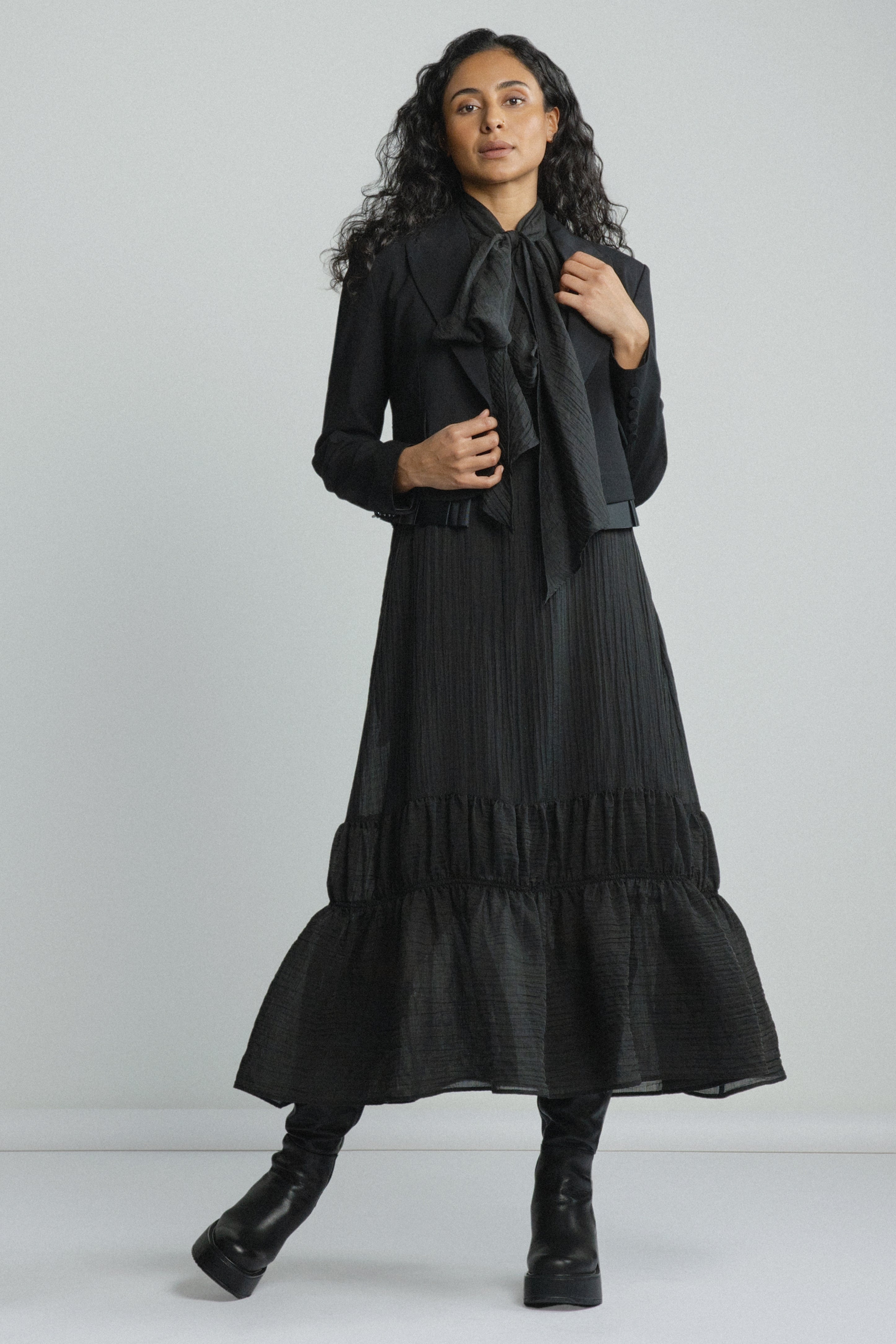 Orson Sleeveless Tiered Hem Dress