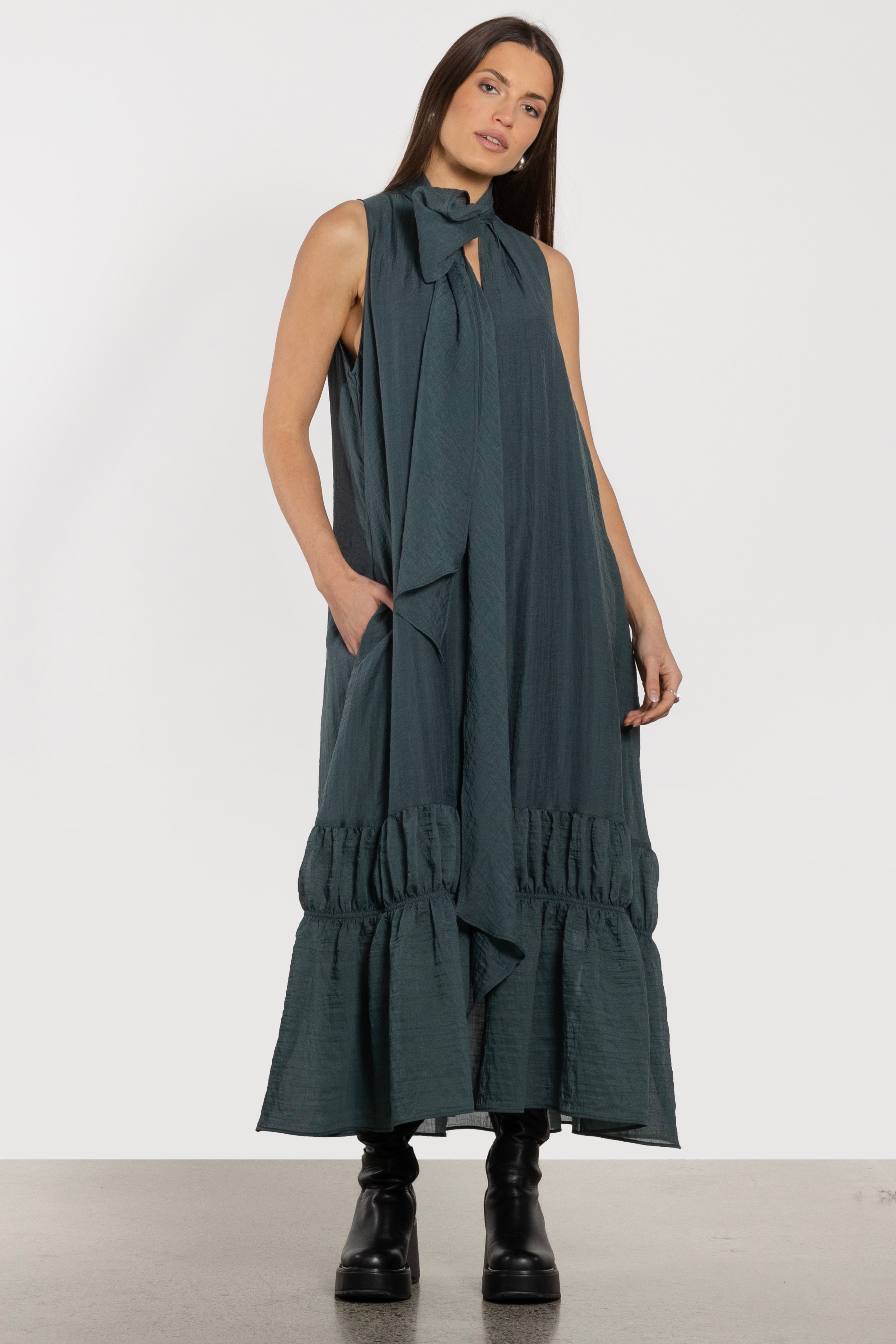 Orson Sleeveless Tiered Hem Dress