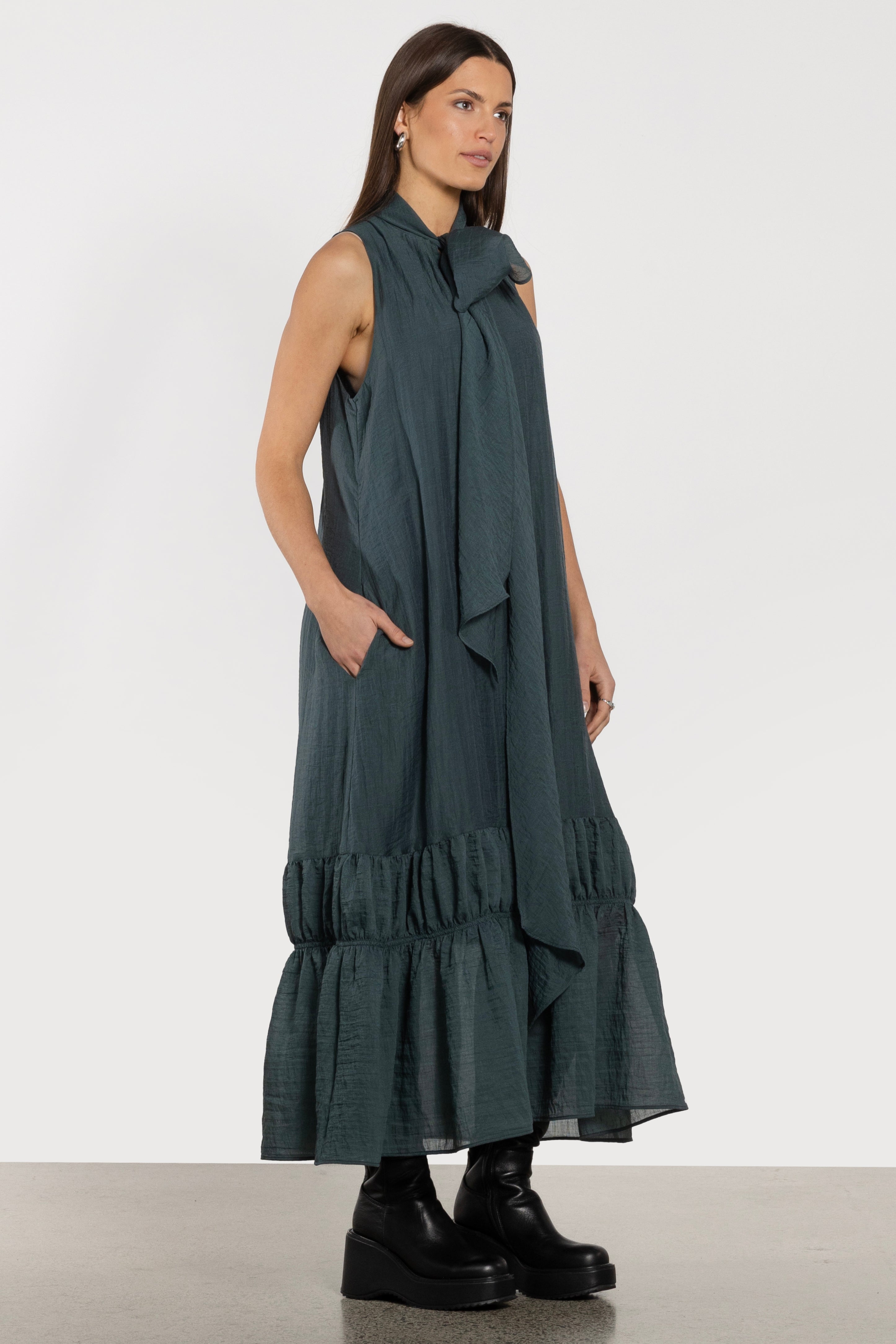 Orson Sleeveless Tiered Hem Dress