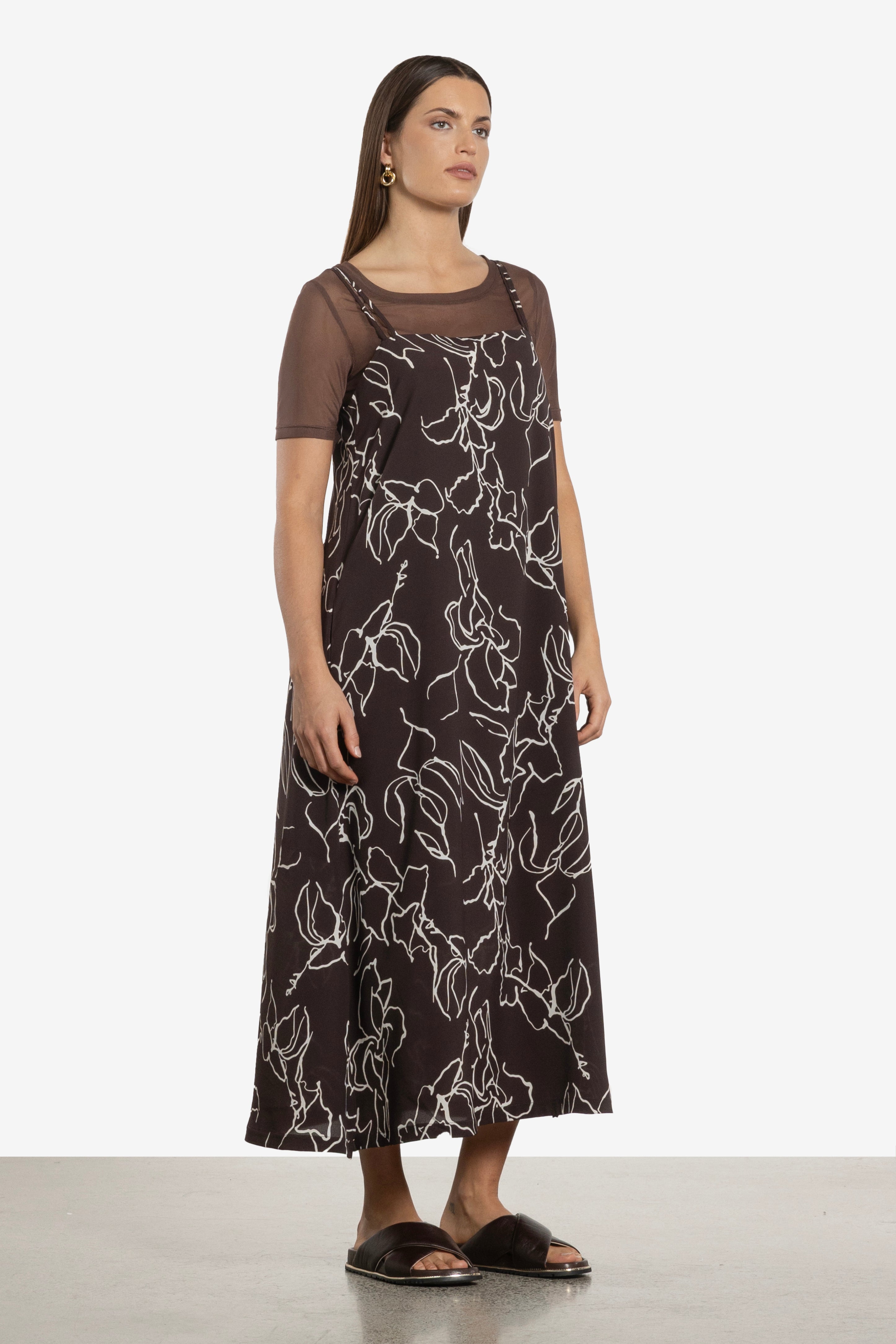 Reine Bias Cut Sleeveless Dress