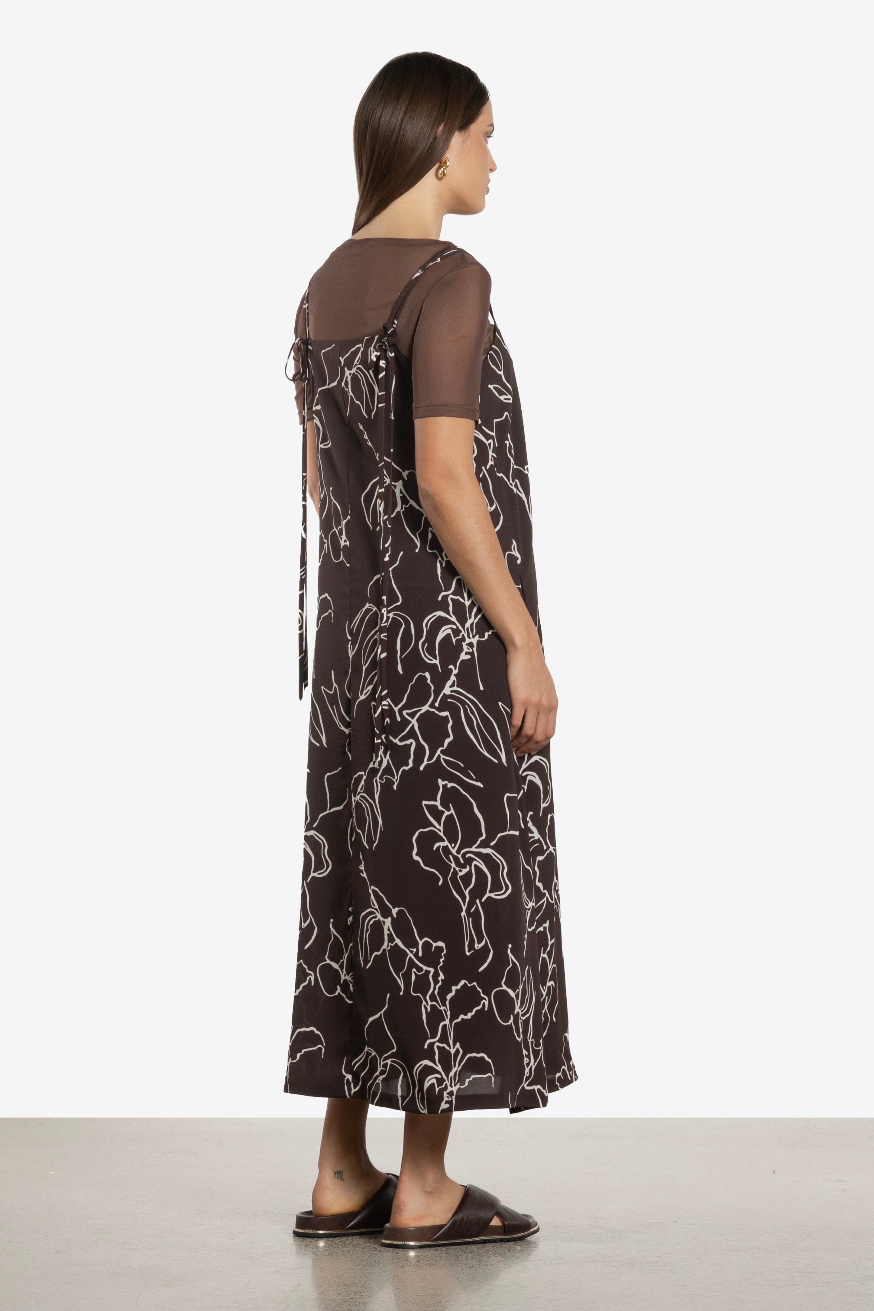 Reine Bias Cut Sleeveless Dress