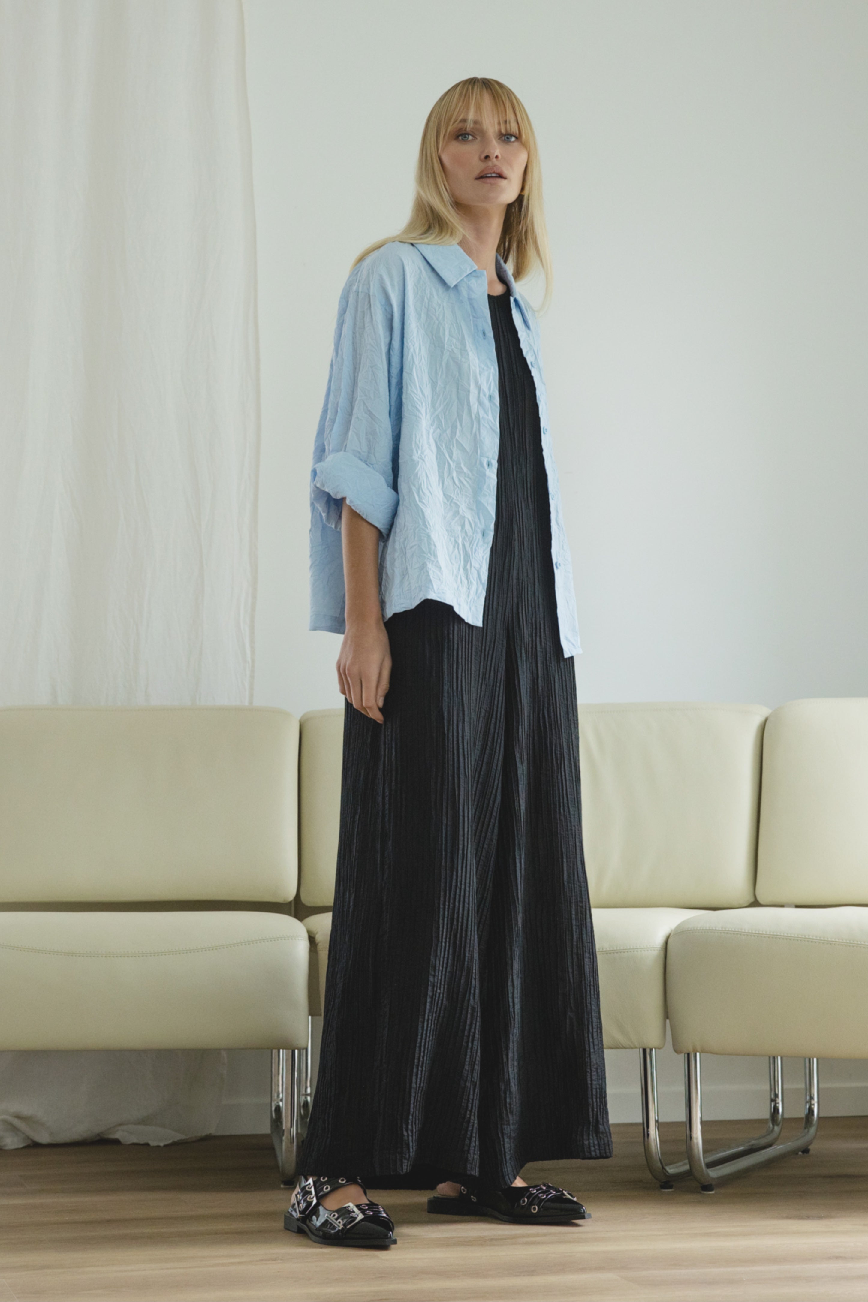 Rocco Crush Pleated Shirt