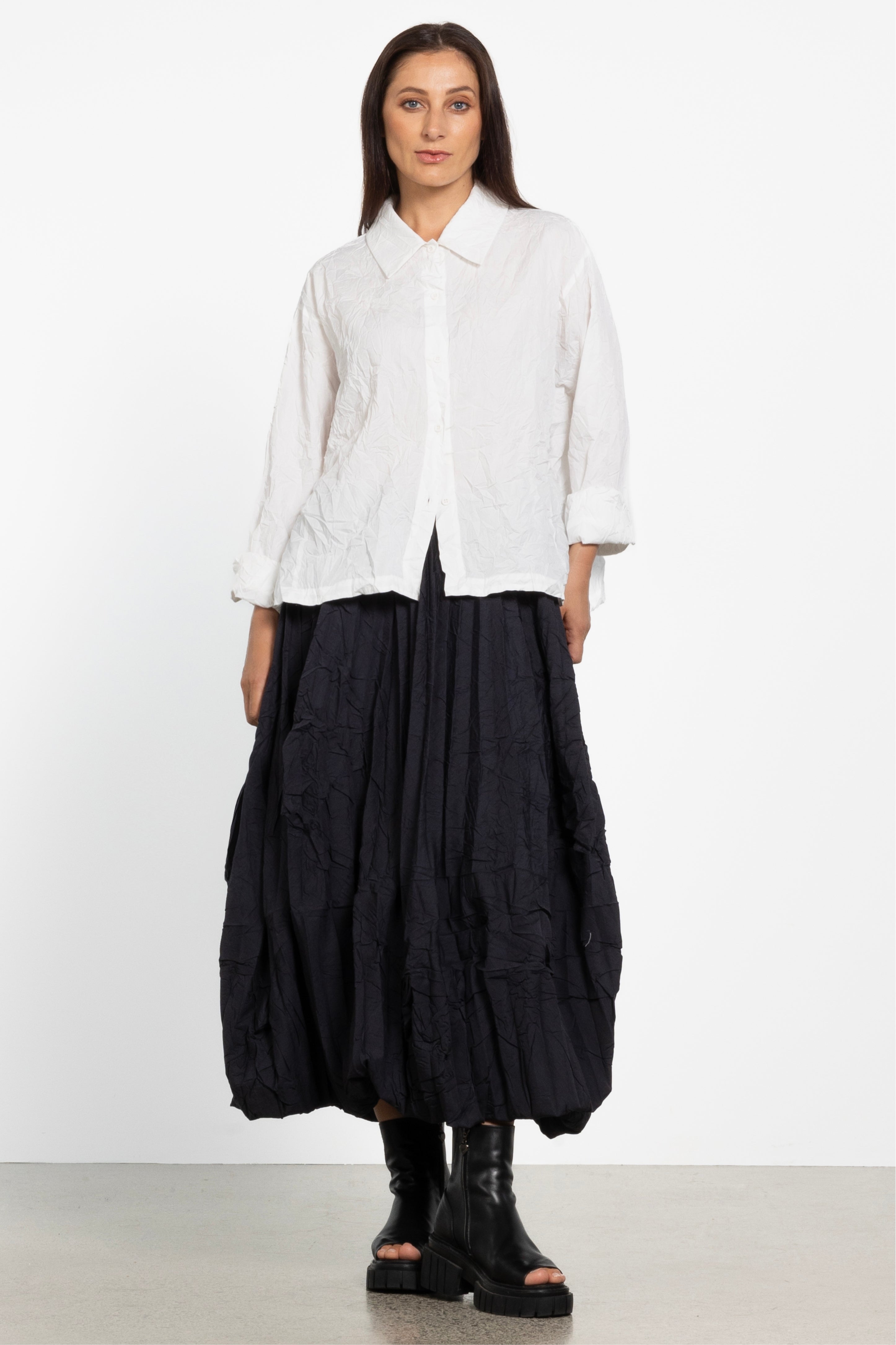 Rocco Crush Pleated Shirt