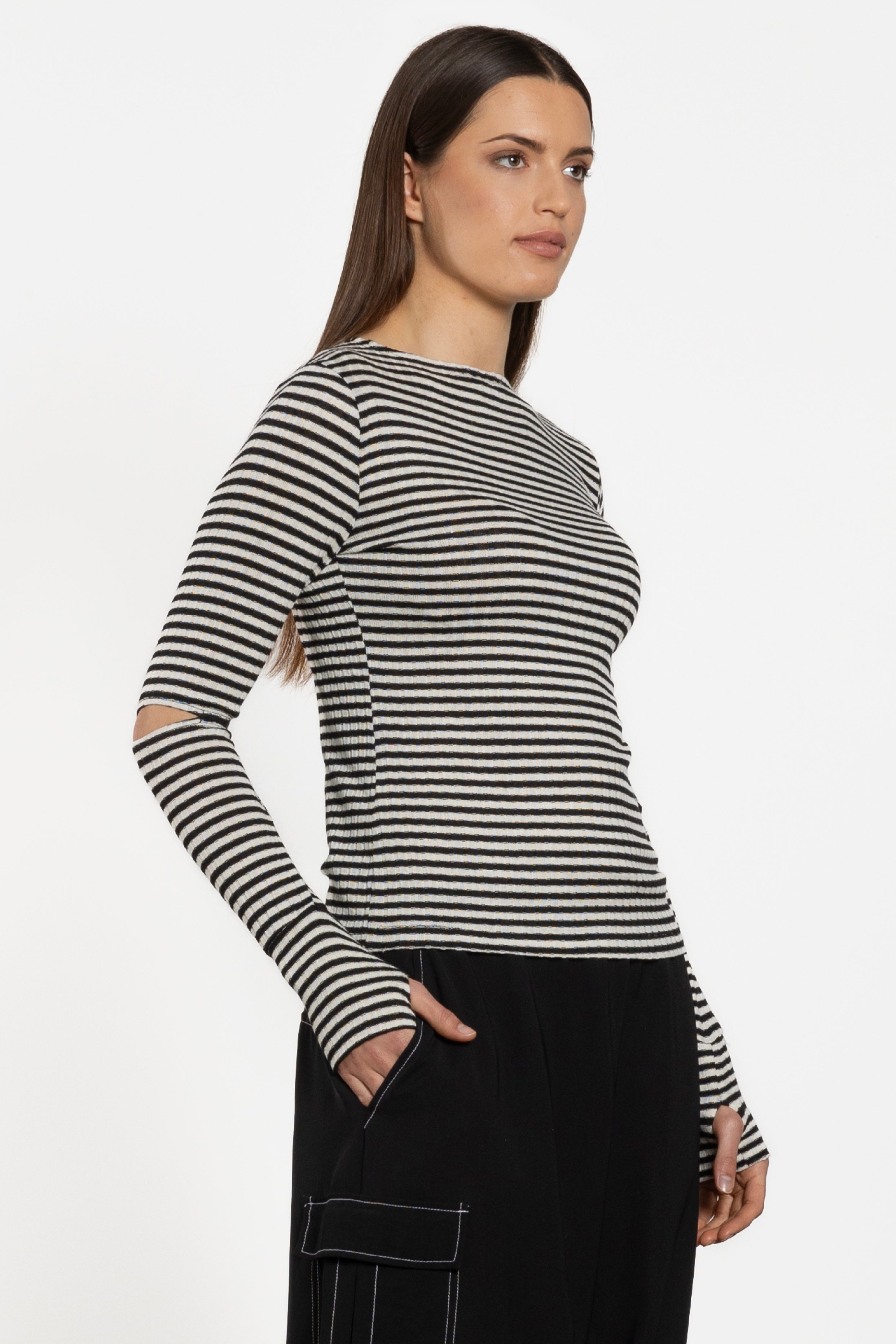 Roland Long Sleeve Stripe Top