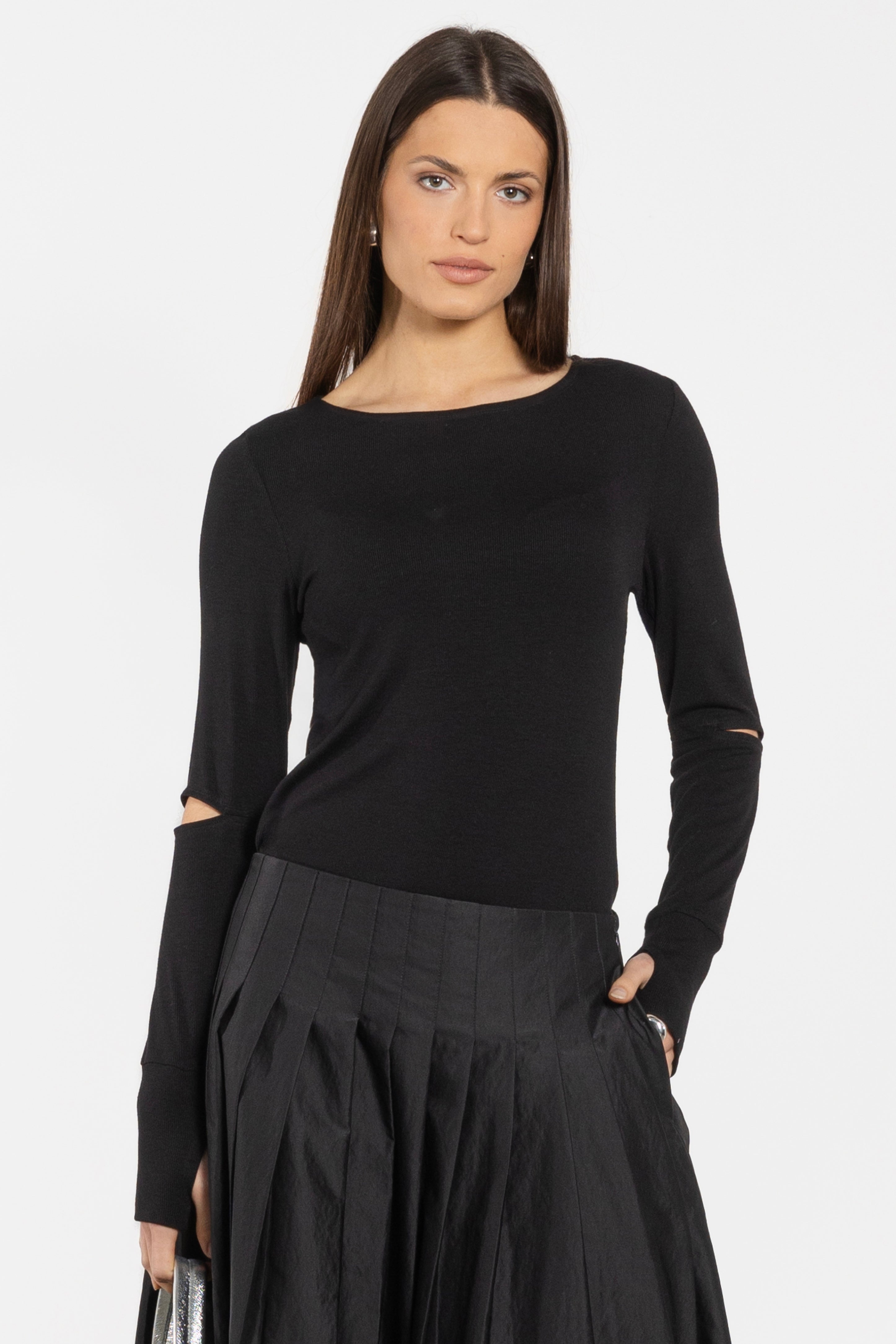 Roland Long Sleeve Rib Top