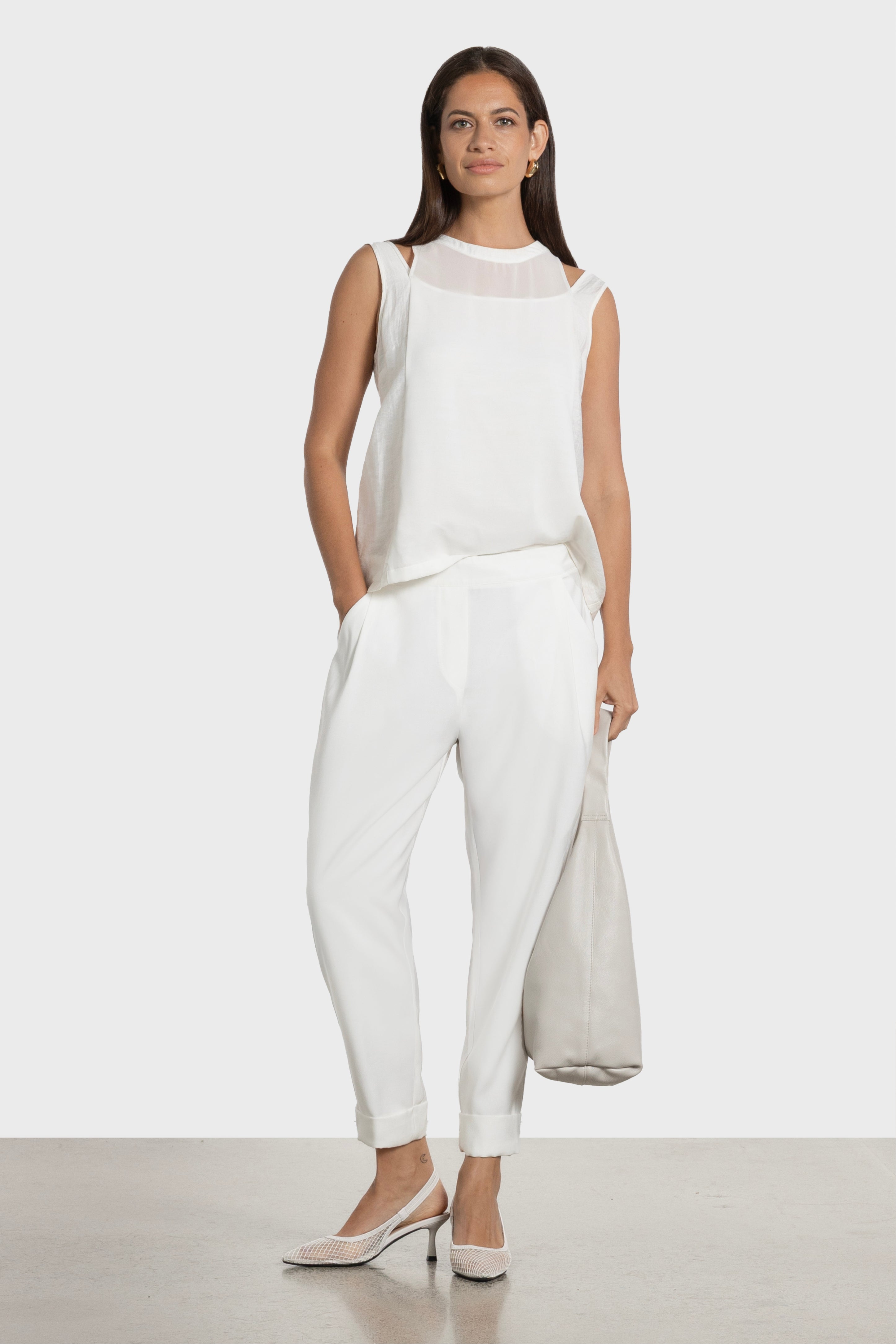Rona Tapered Cuffed Hem Pant
