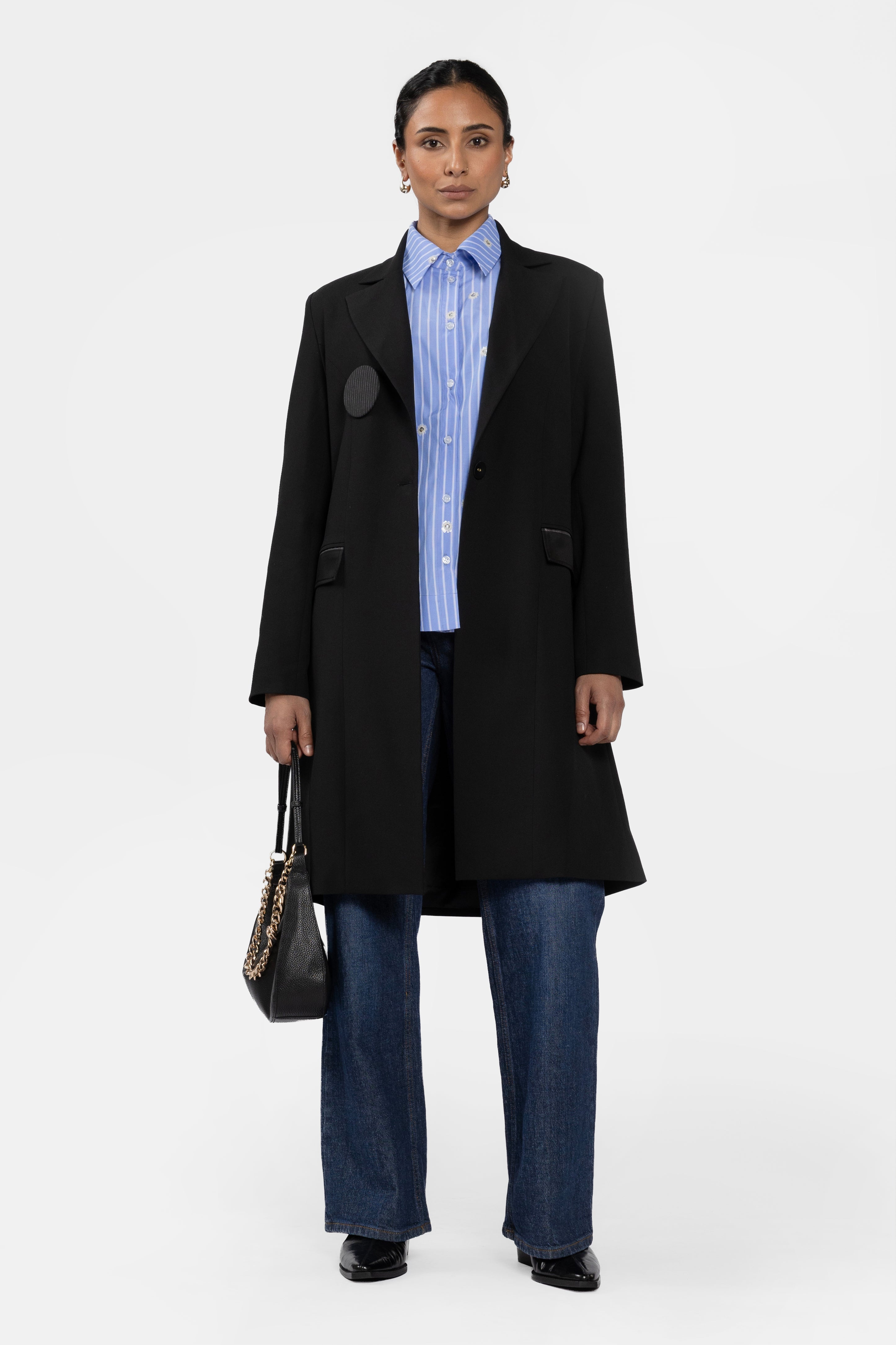 Roza Curved Hem Shirt