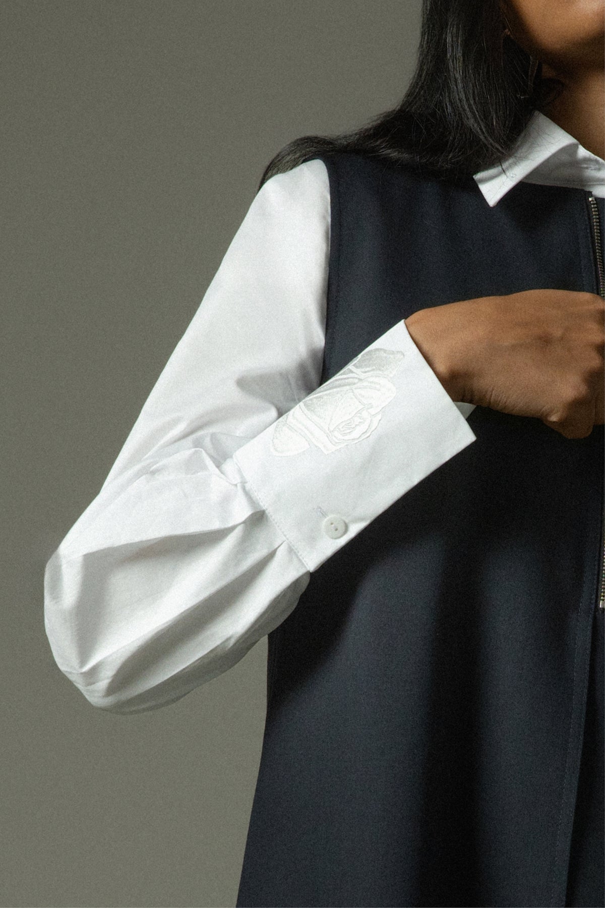 Roza Curved Hem Shirt
