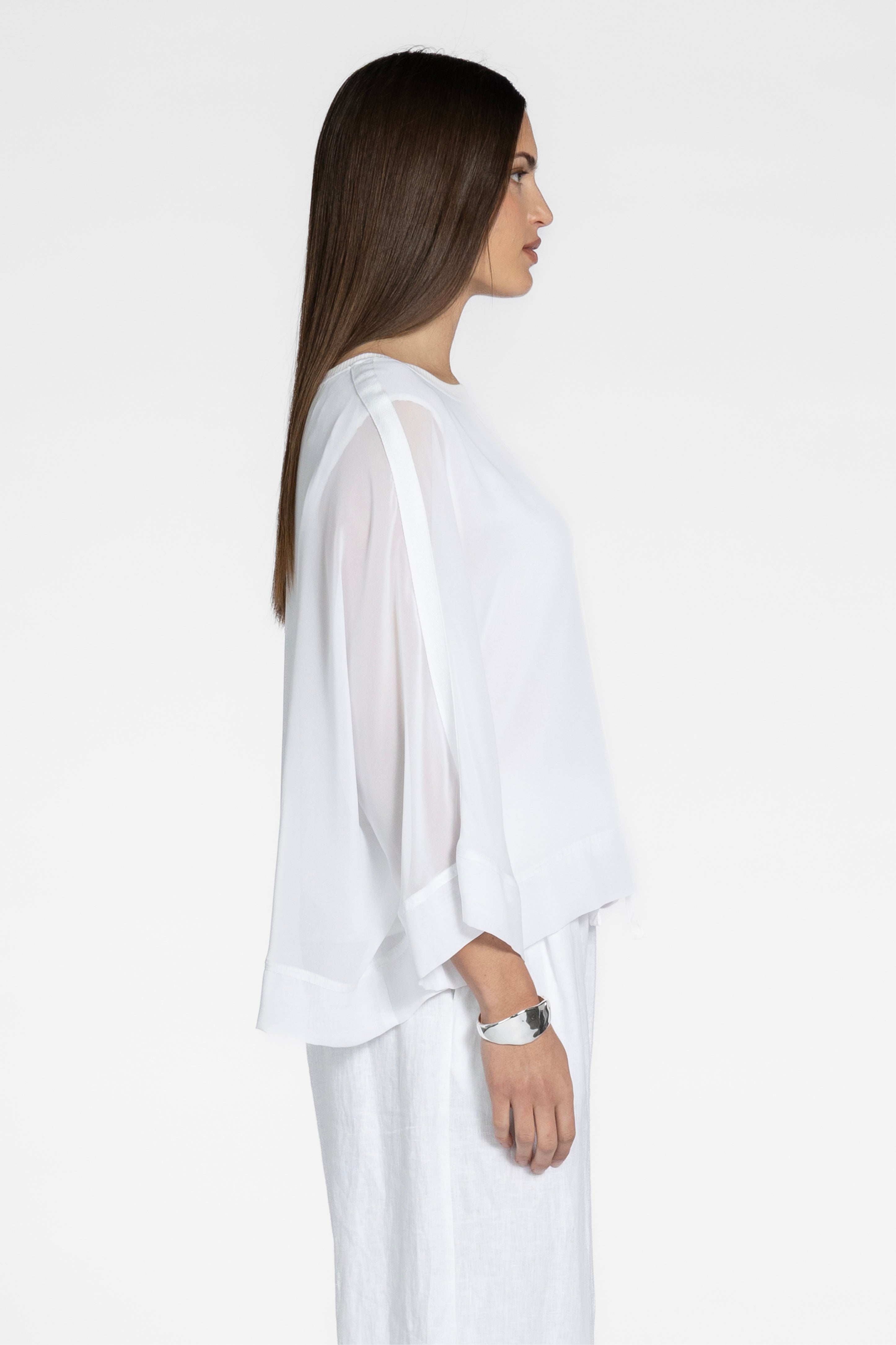 Sandi Batwing Sleeve Chiffon Top