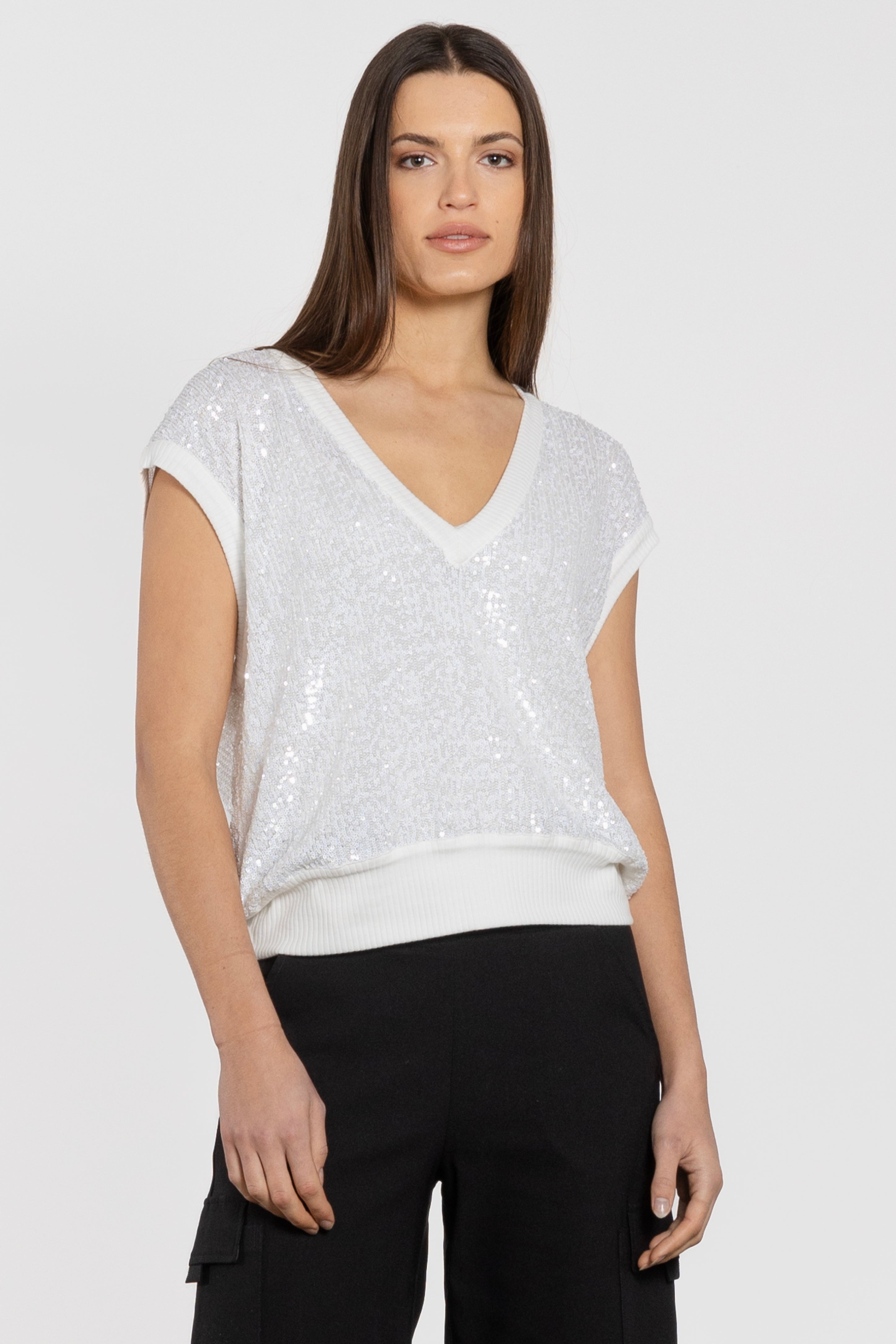 Sass Sequin Vest