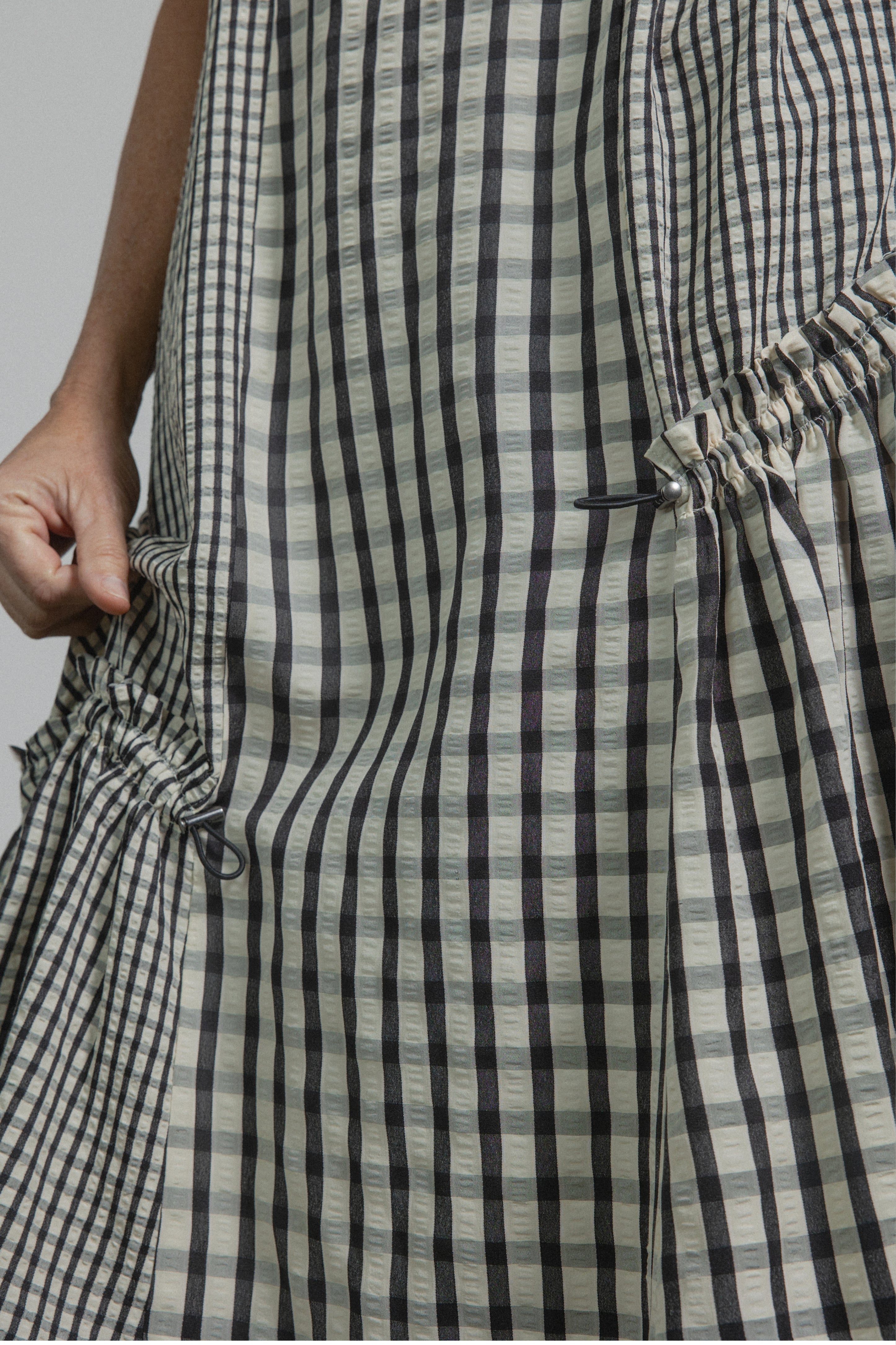 Simona Asymmetrical Gathered Dress