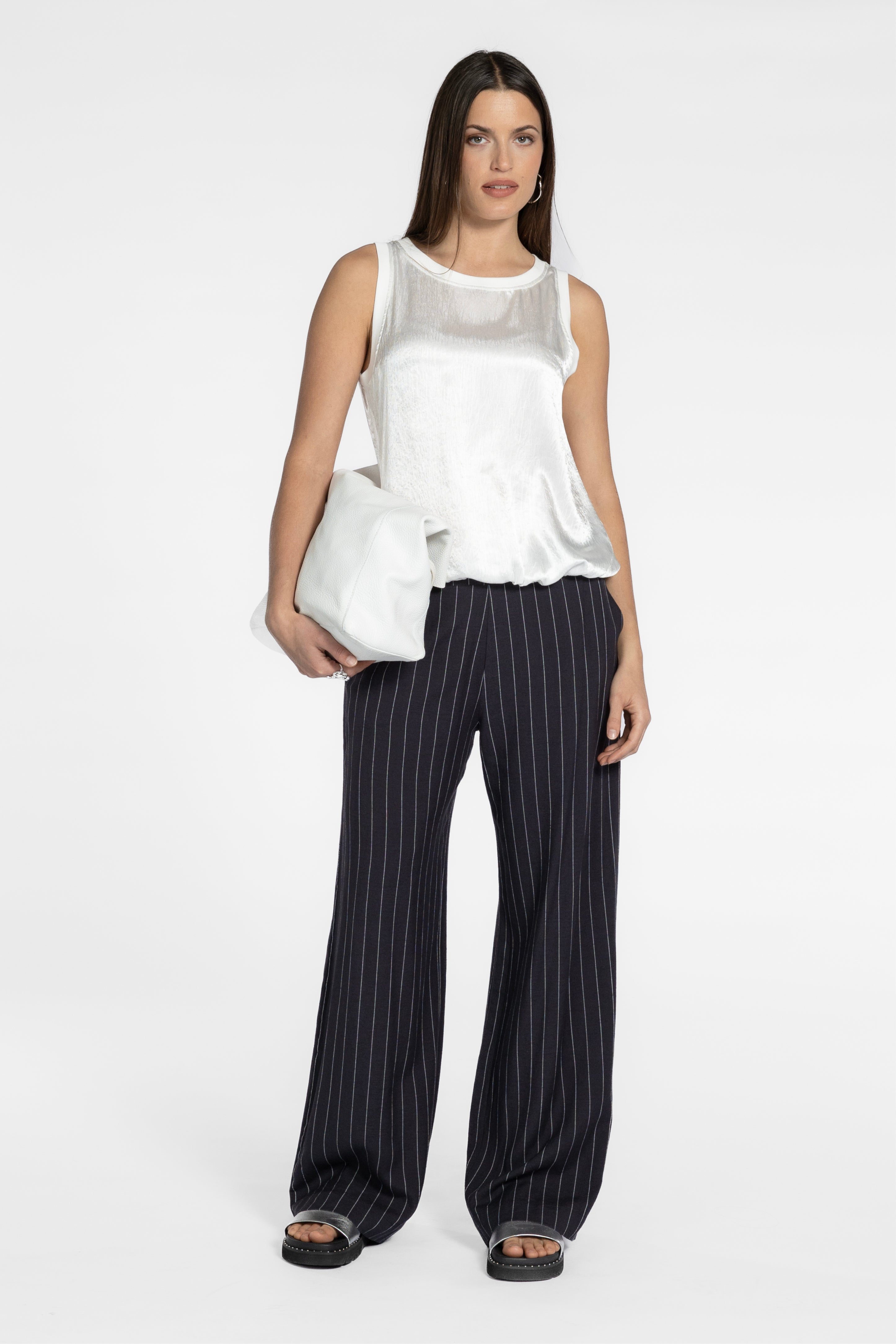 Solene Wide Leg Stripe Pant