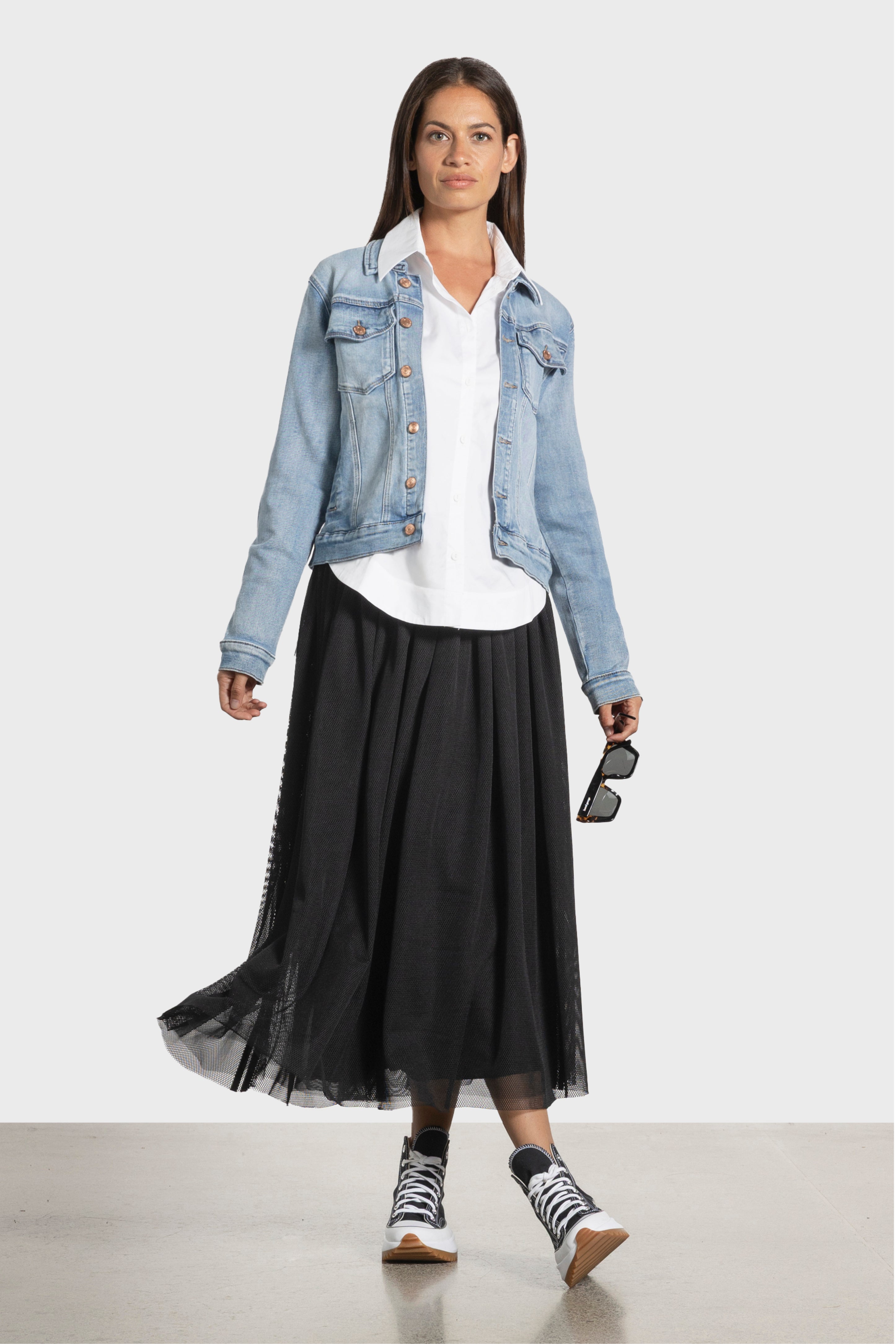 Speedy Mesh Layered Skirt