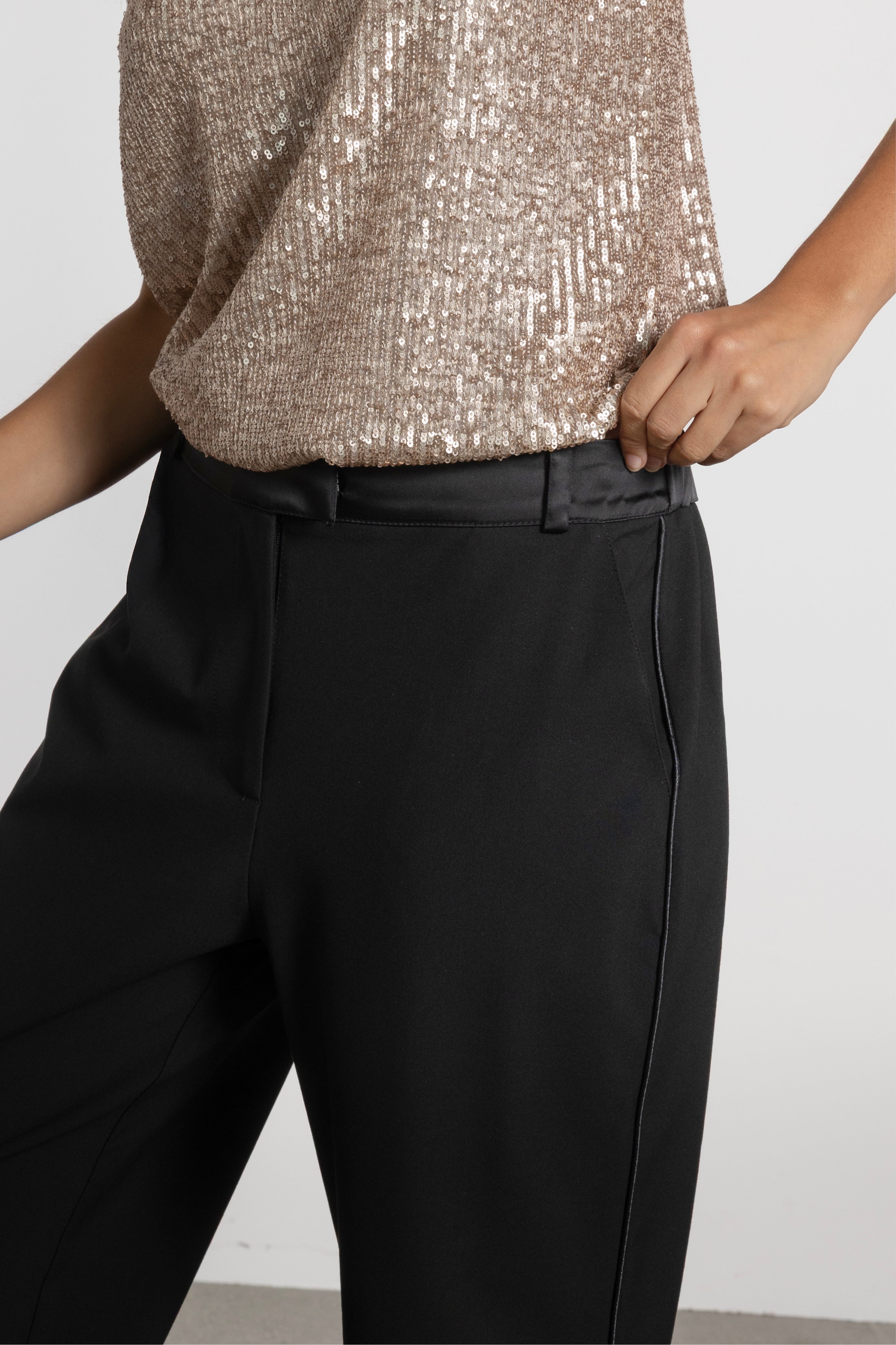 Spire Satin Trim Pant