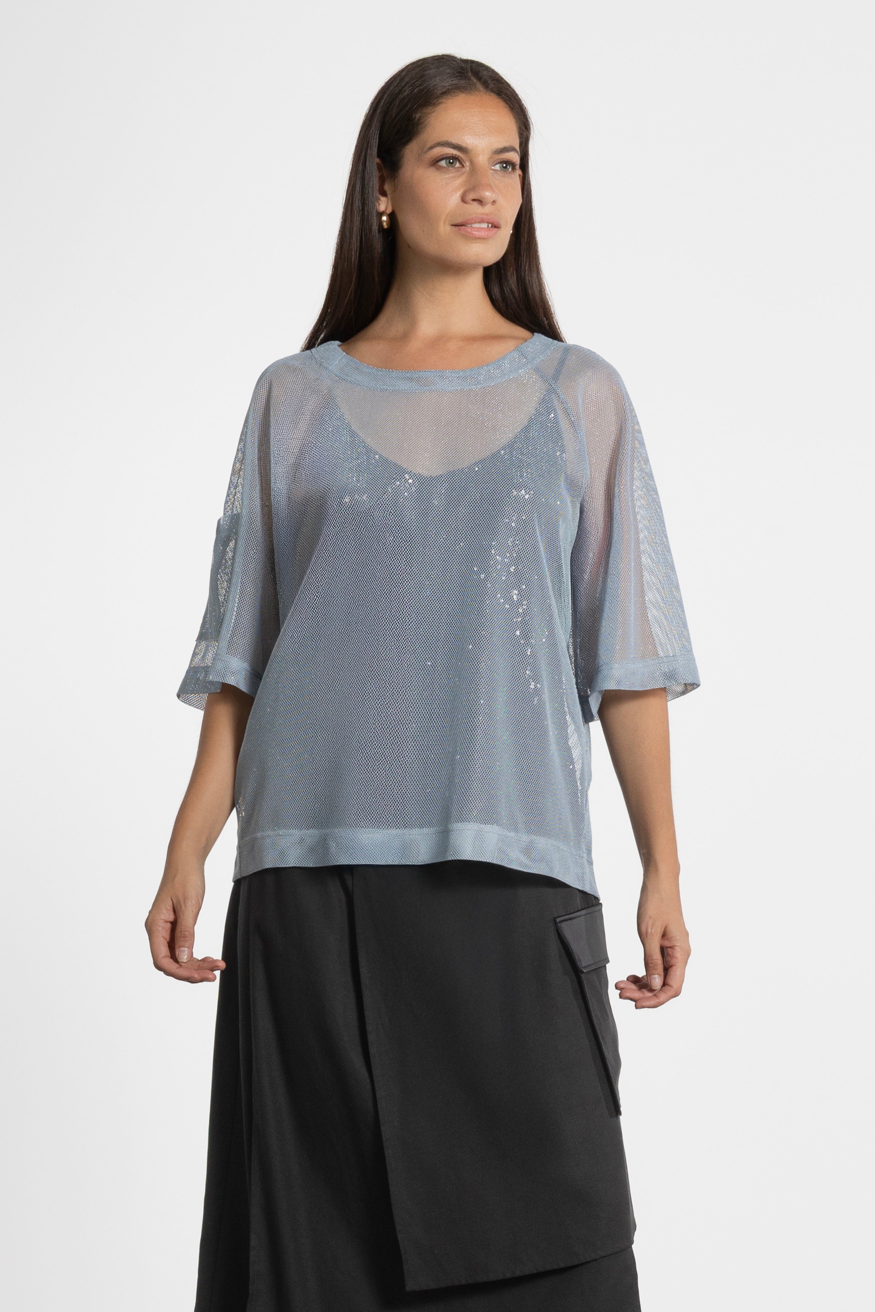 Sym Mesh Short Sleeve Top