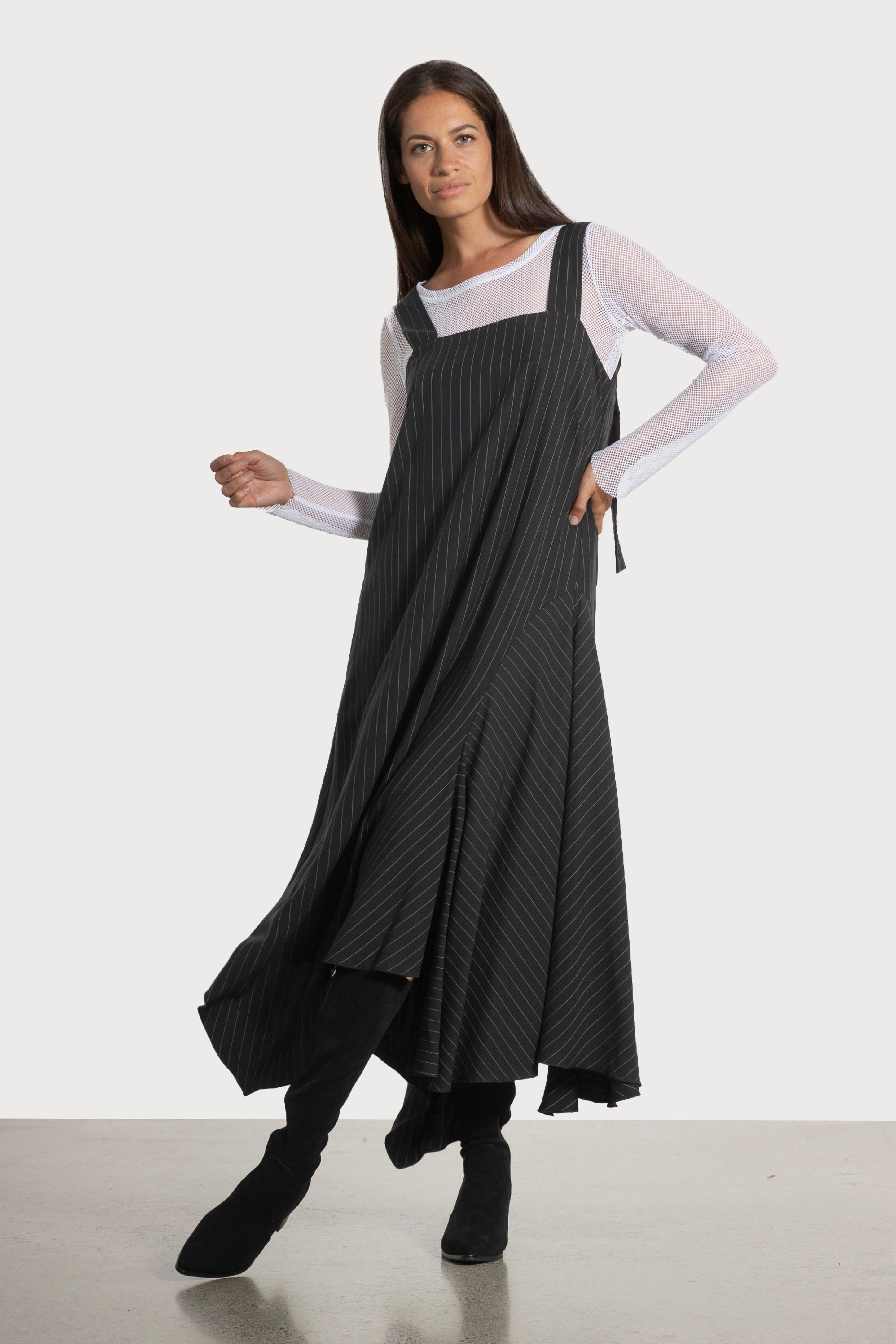 Viva Handkerchief Hem Long Dress