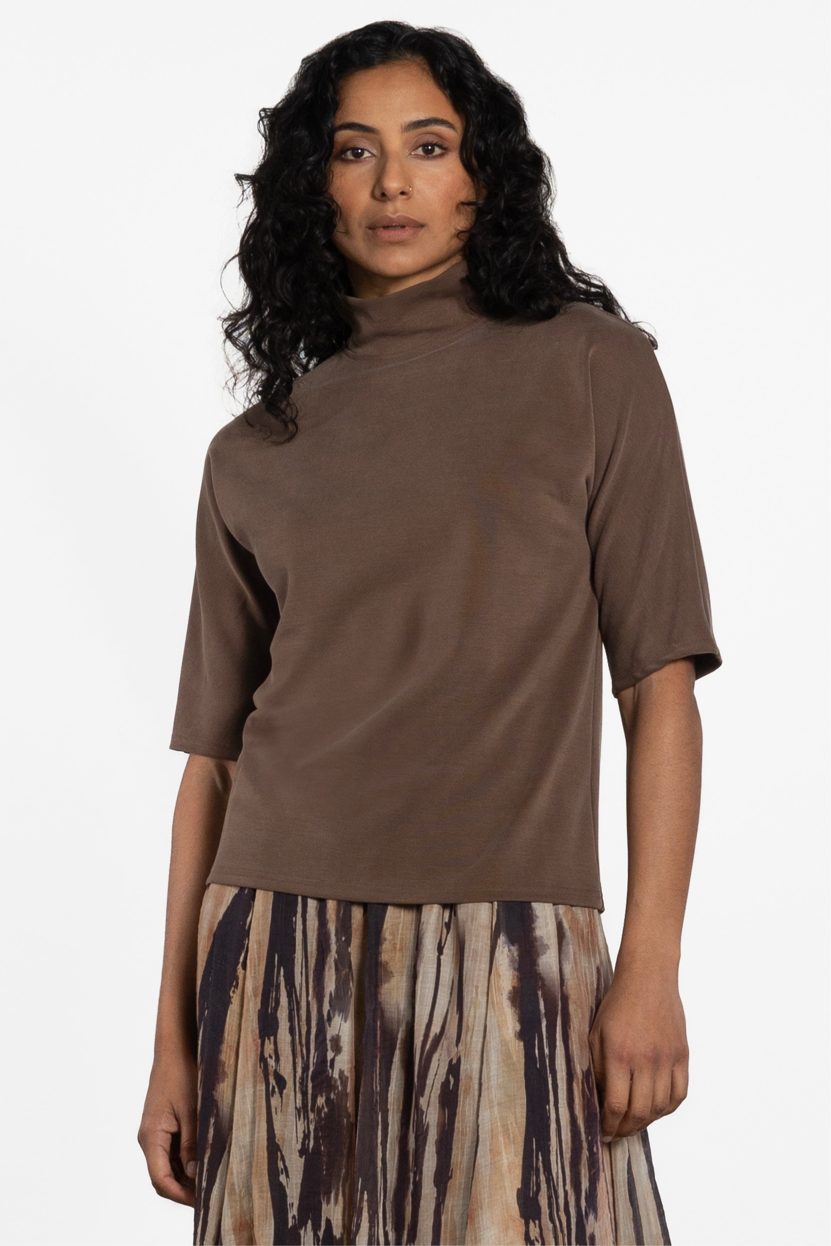 Zin High-Neckline Top