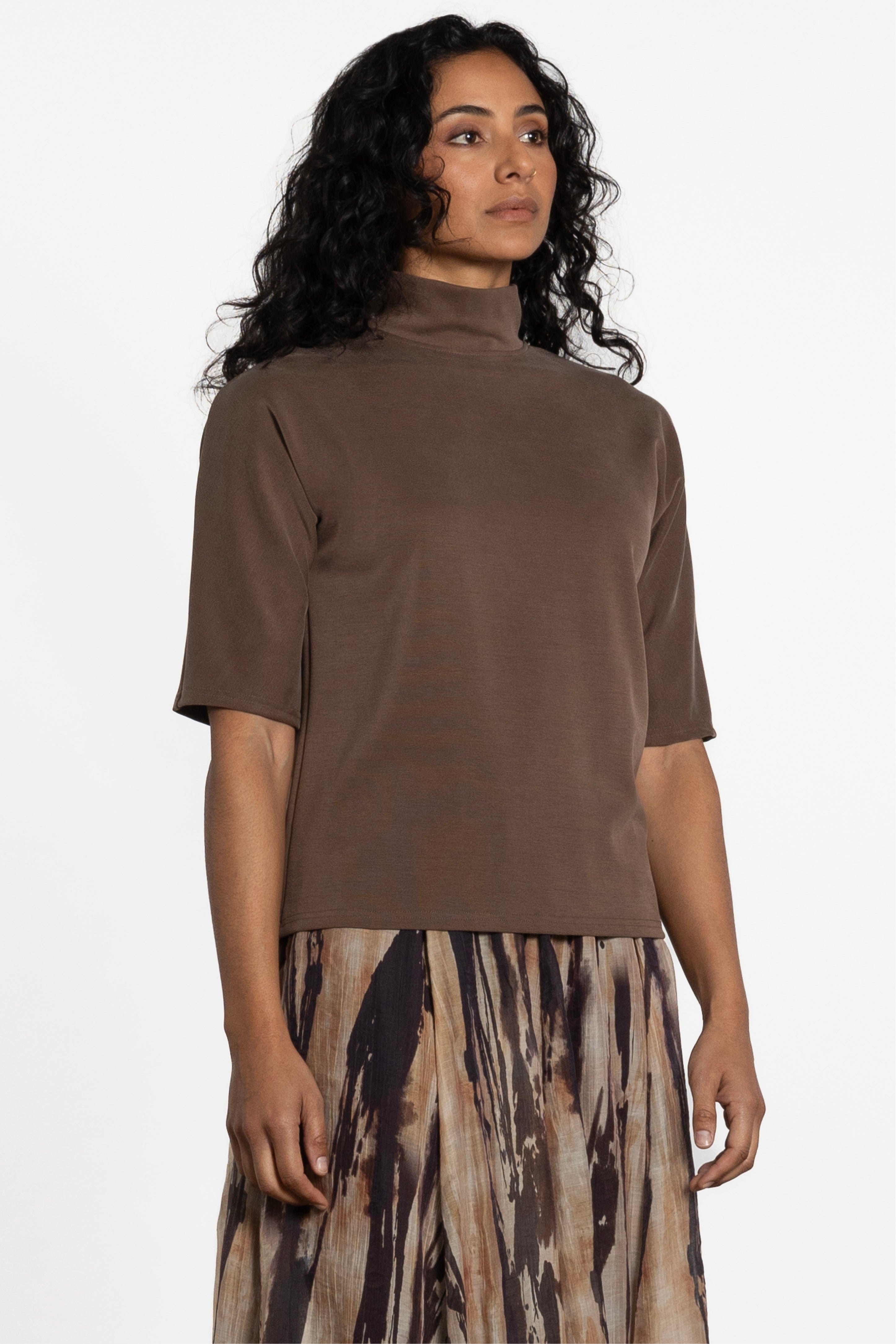 Zin High-Neckline Top