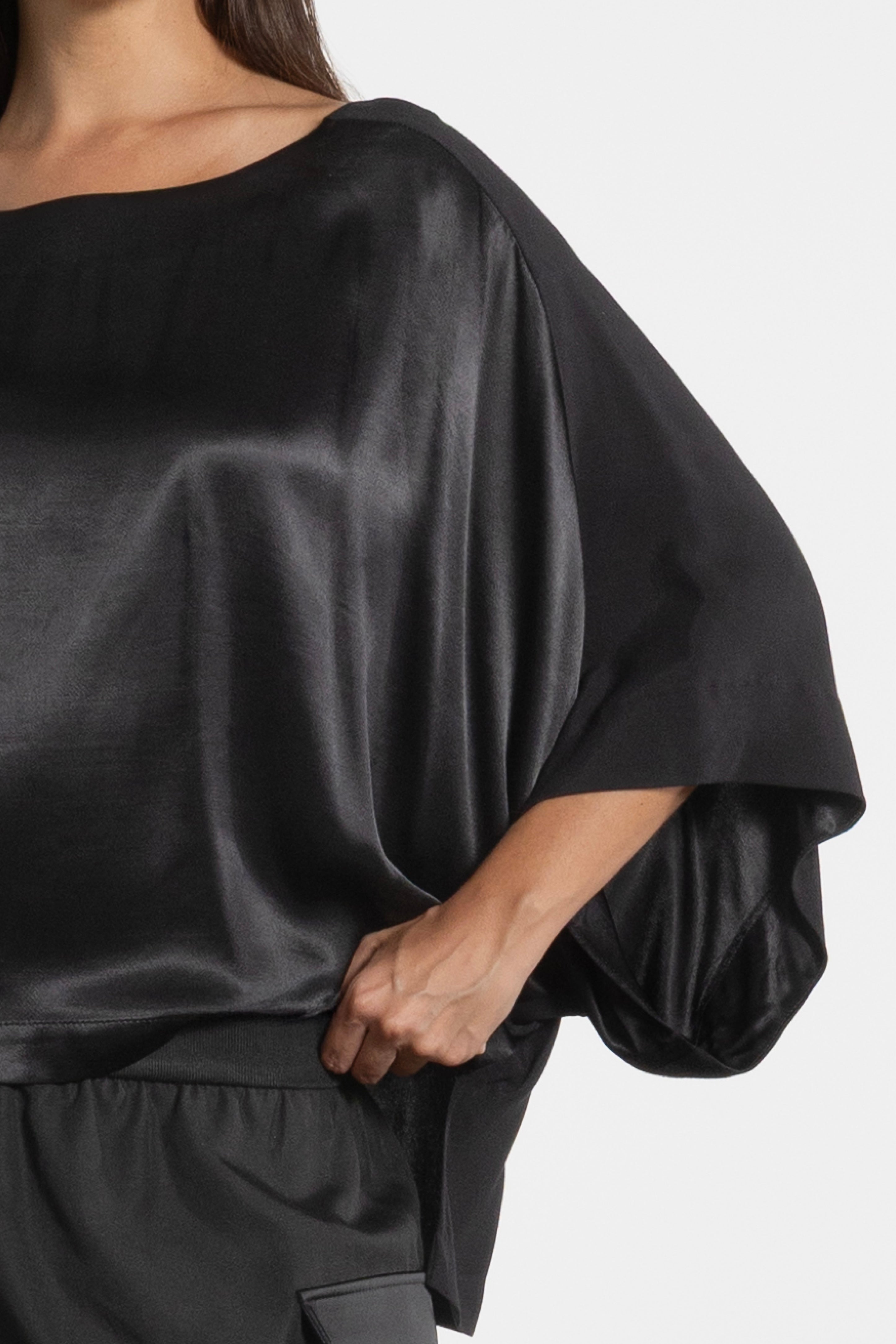 Zoned Batwing Sleeve Top
