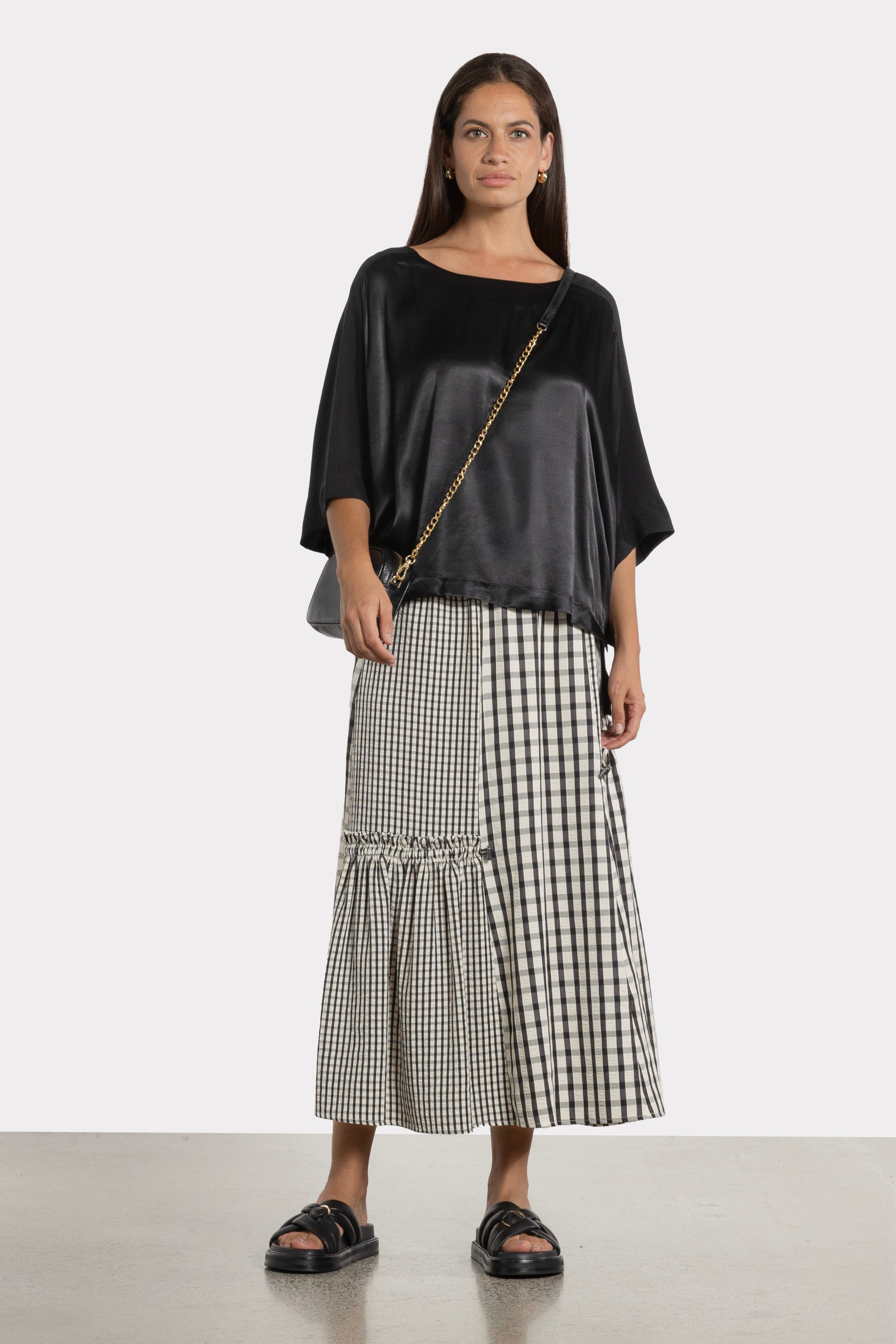 Zoned Batwing Sleeve Top
