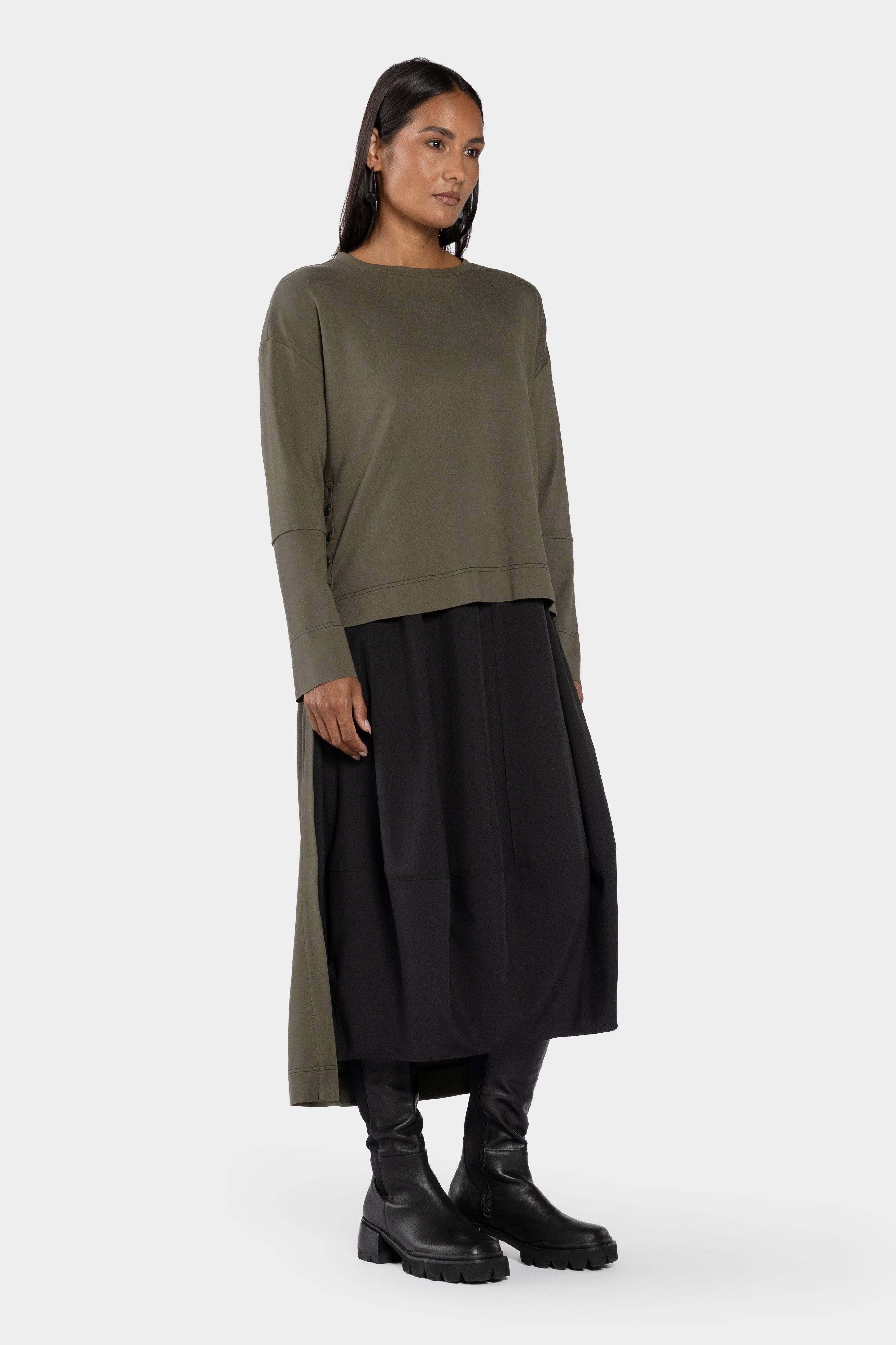Reece Hi-Low Long Sleeve Top