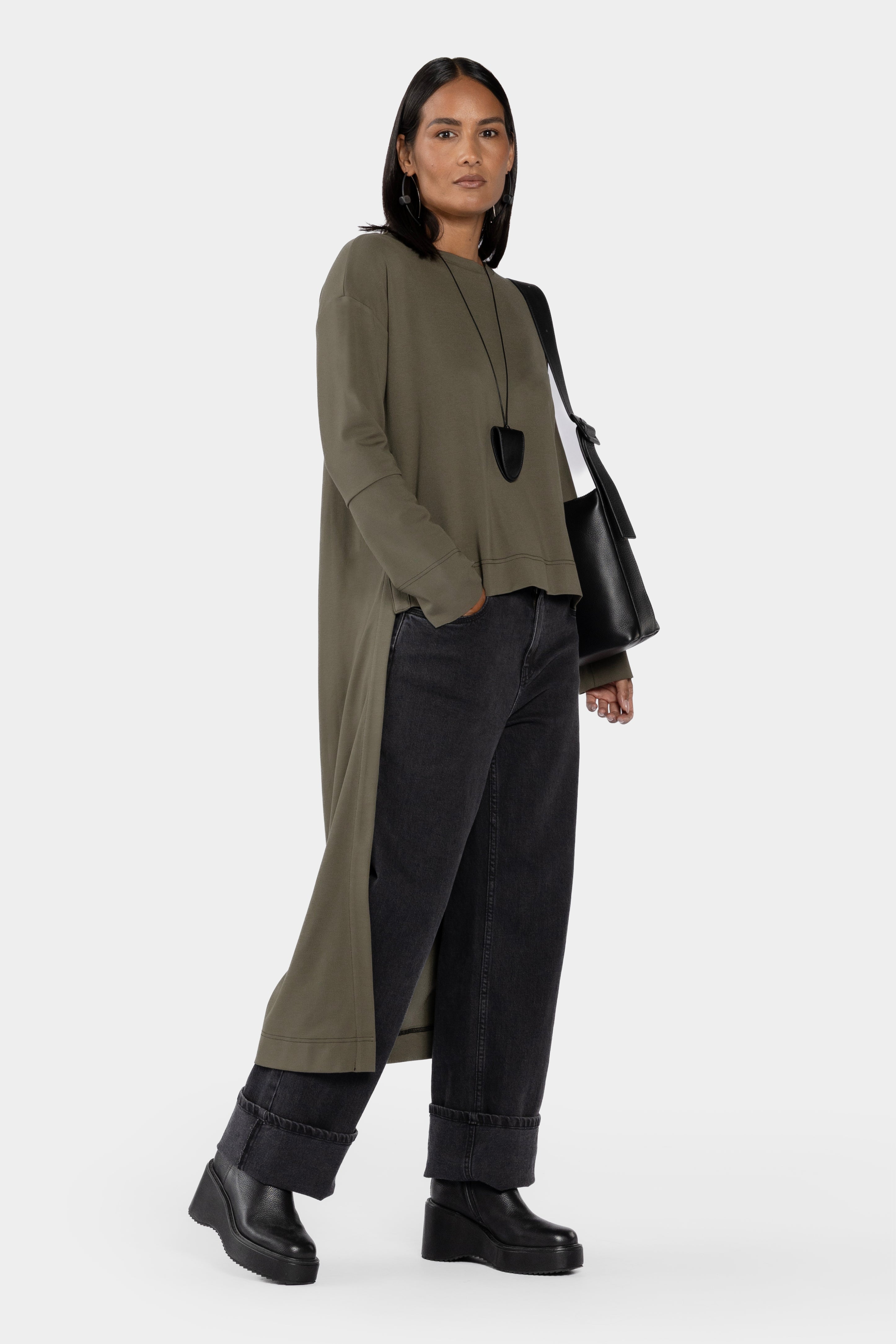 Reece Hi-Low Long Sleeve Top