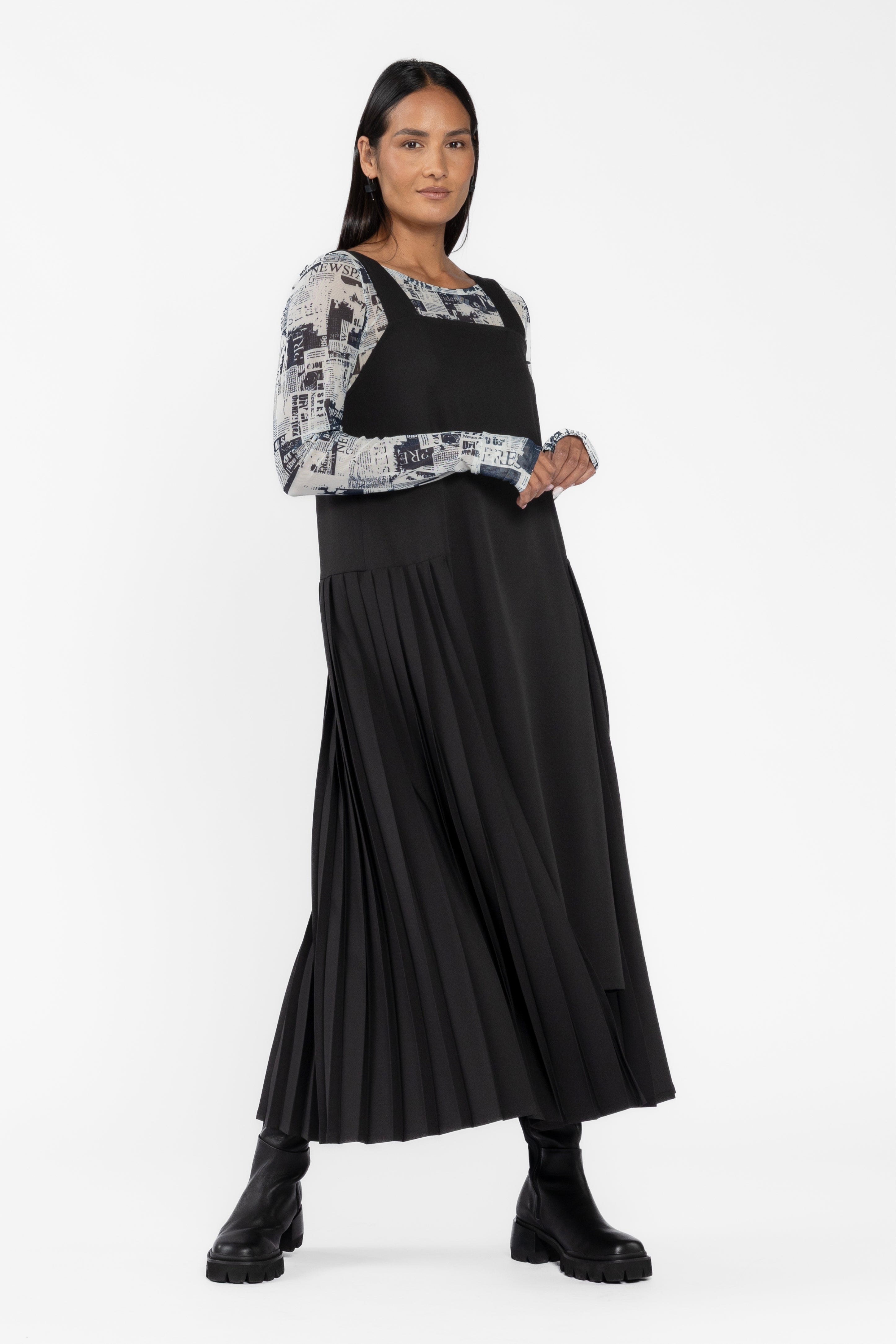 Remi Side Pleat Dress
