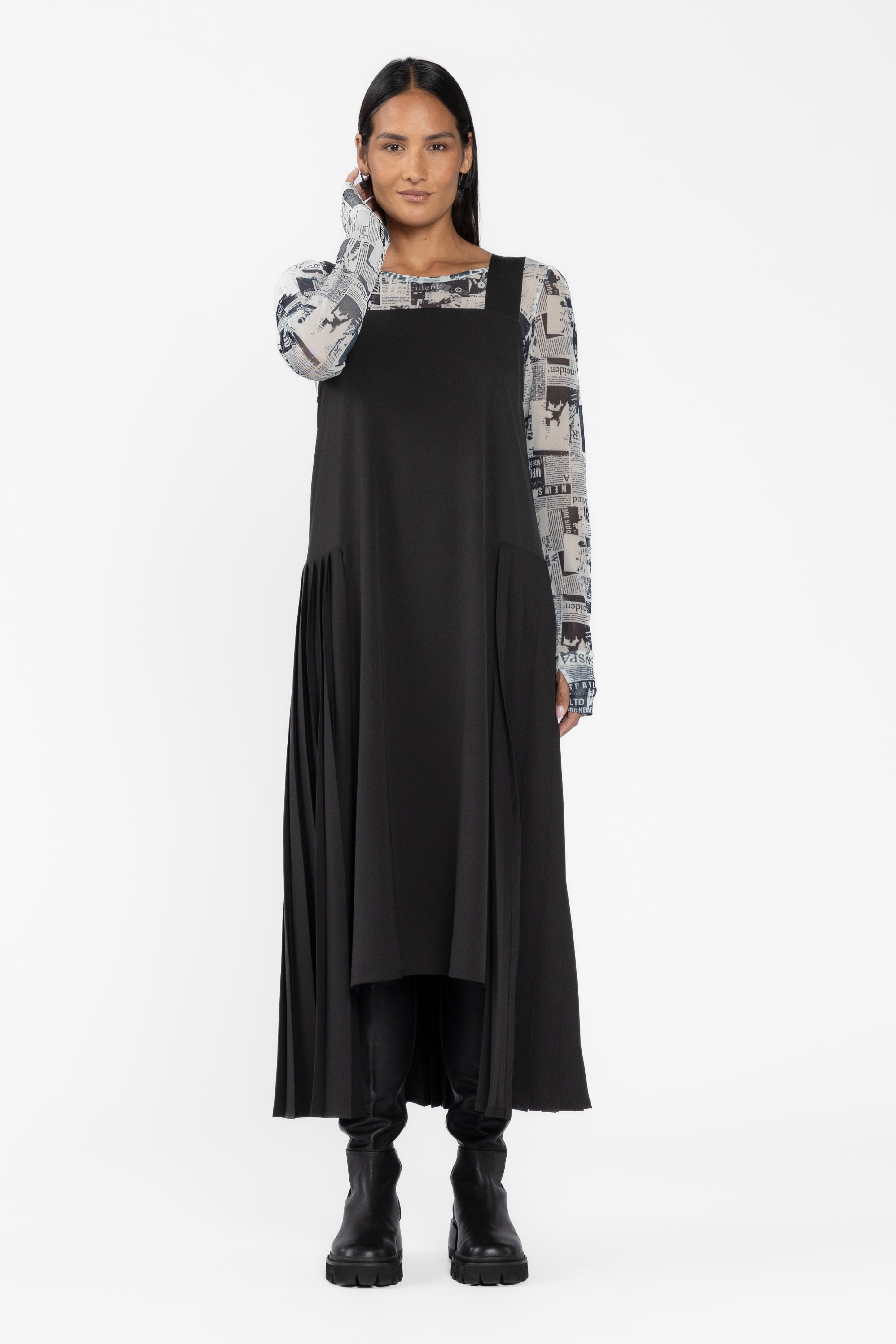 Remi Side Pleat Dress