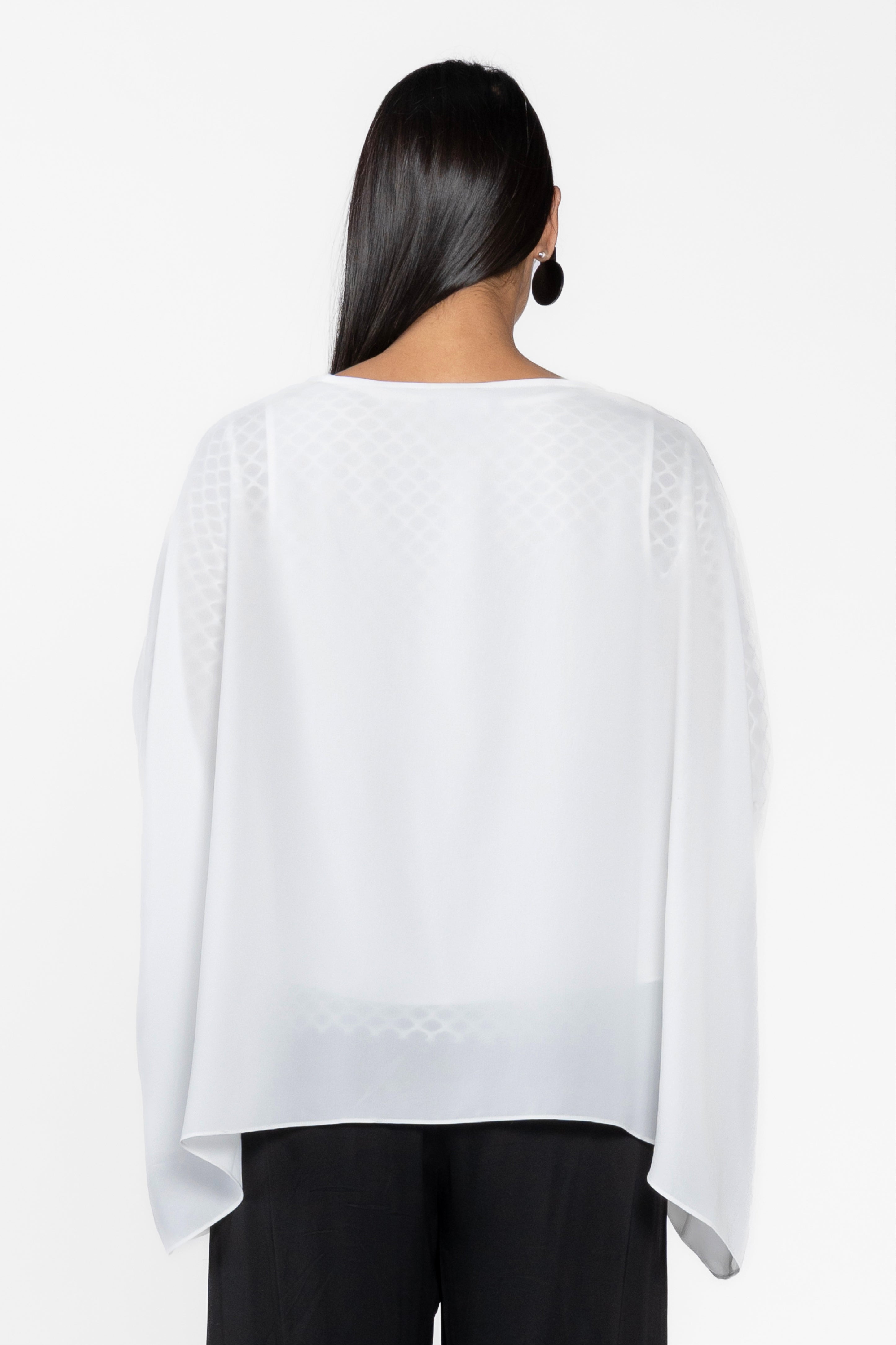 Rosa Batwing Layer Top - Ivory
