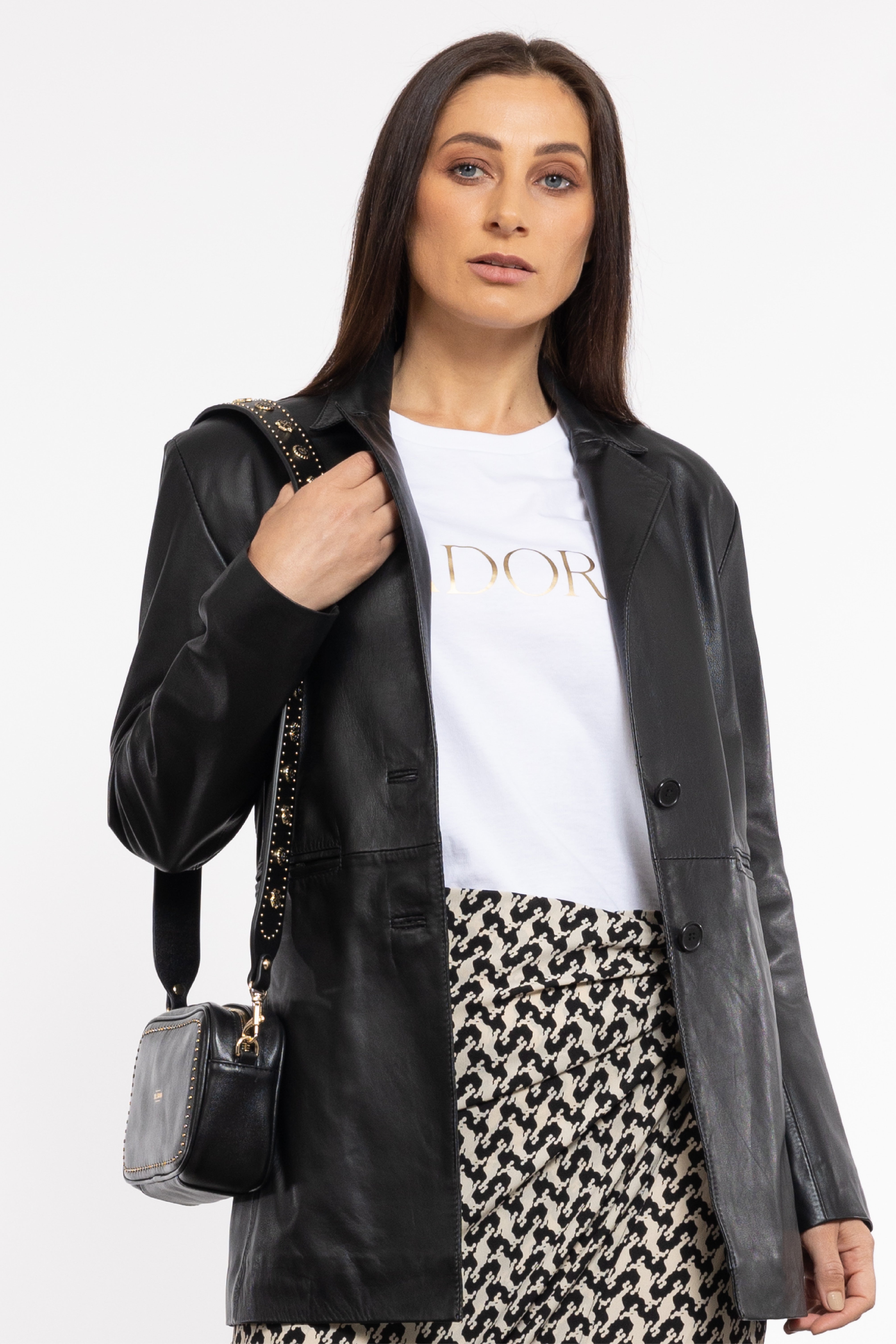 Trinity Leather Blazer