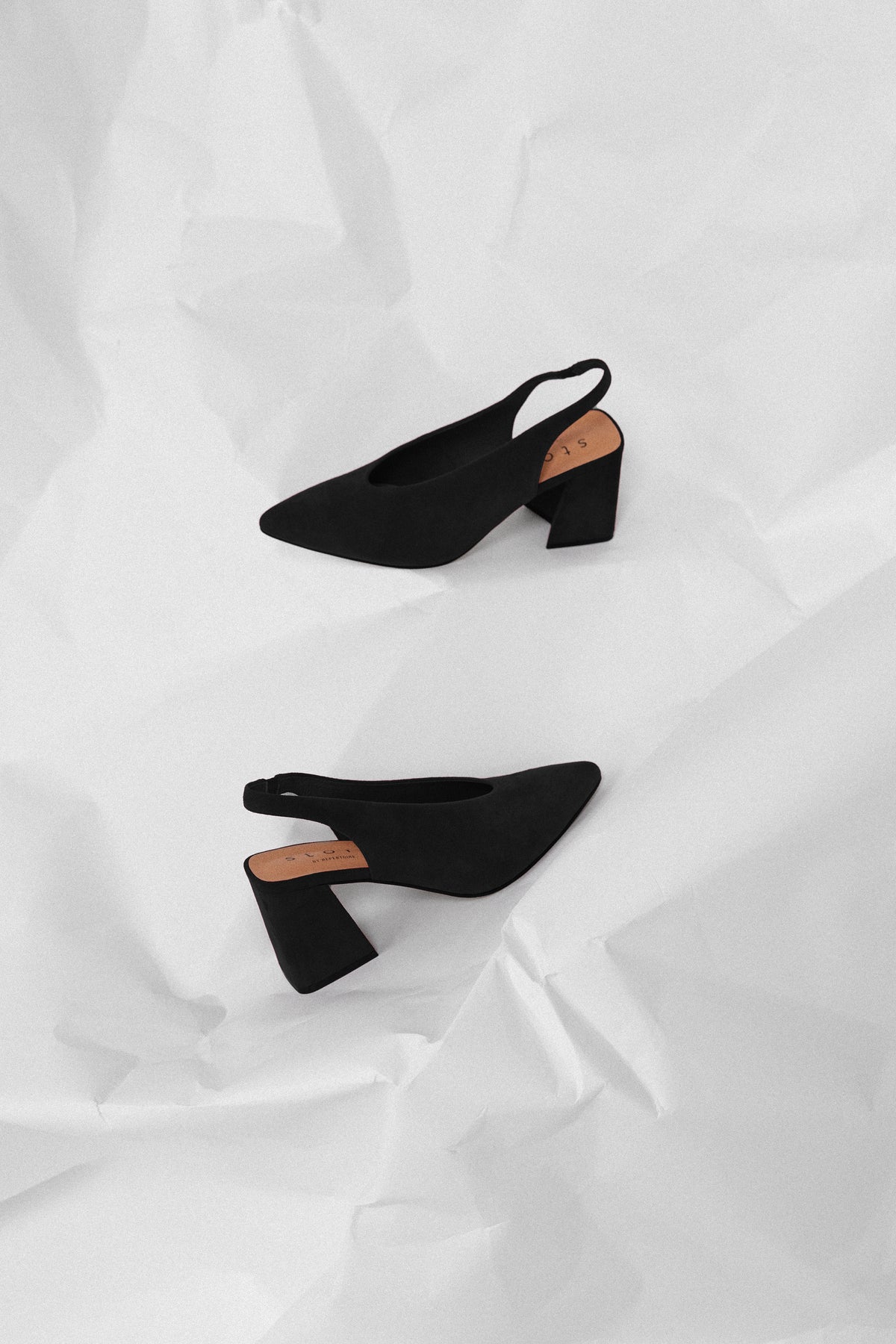 Scarlet Slingback Heel - Black