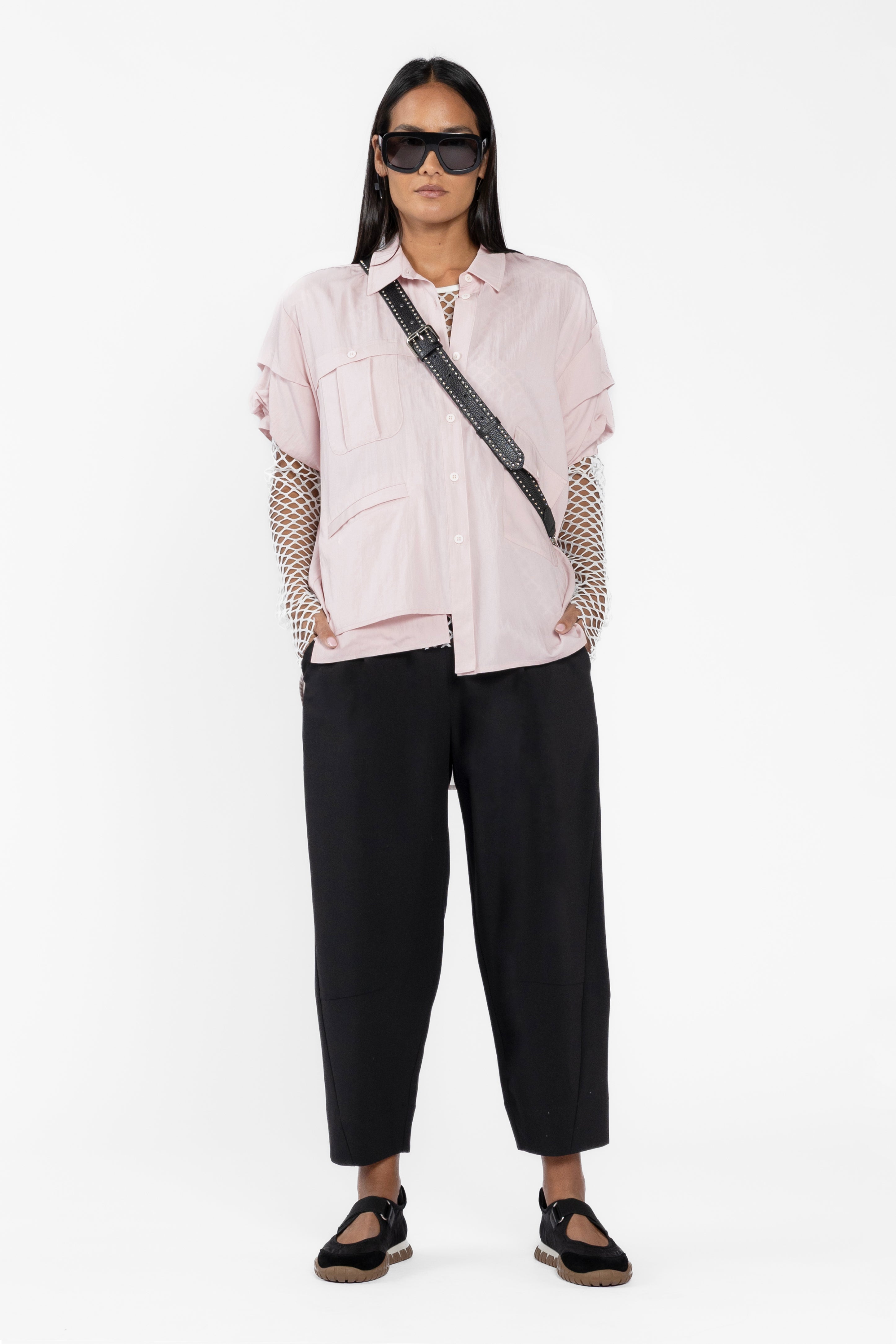 Sonic Asymmetric Short Sleeve Shirt