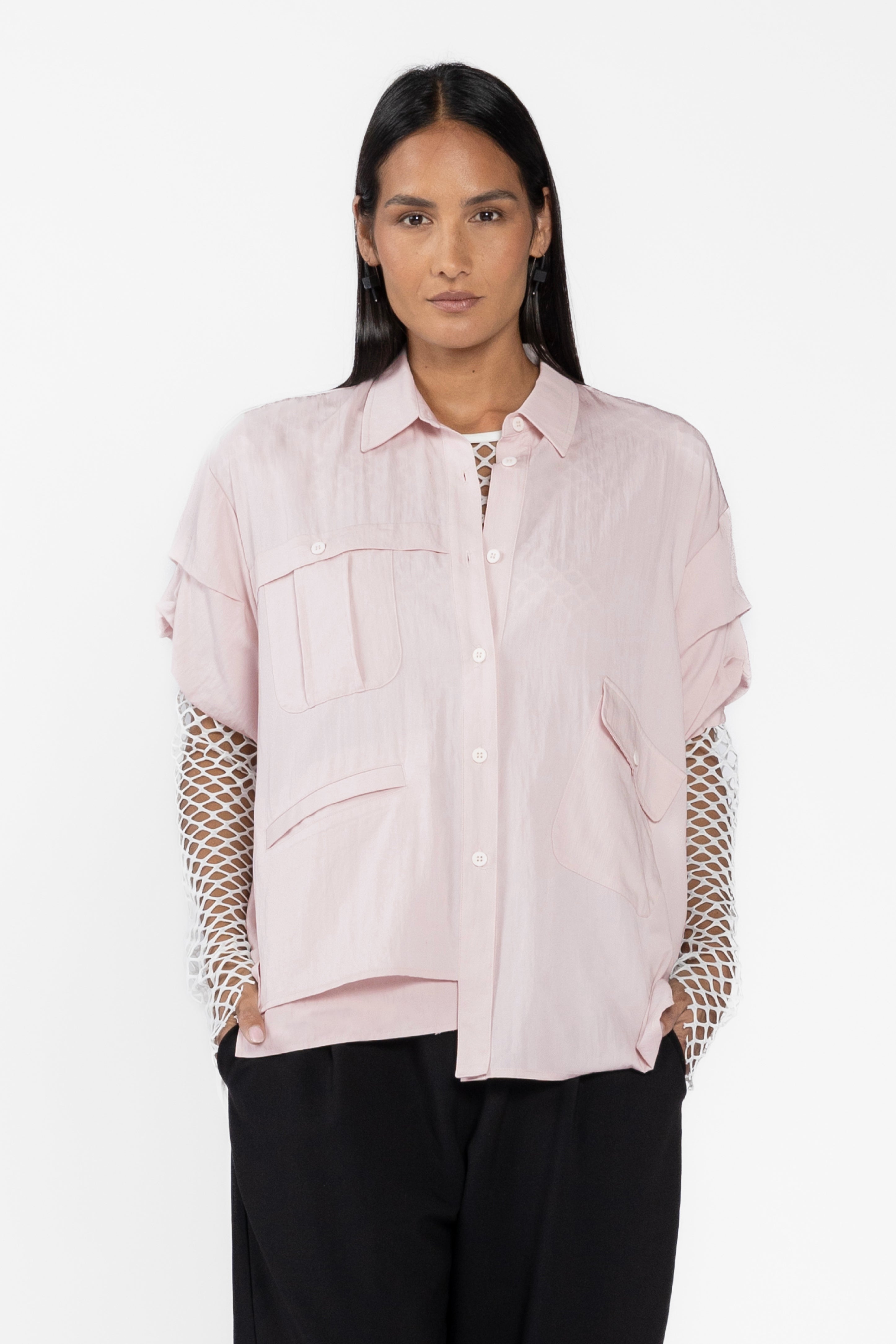 Sonic Asymmetric Short Sleeve Shirt