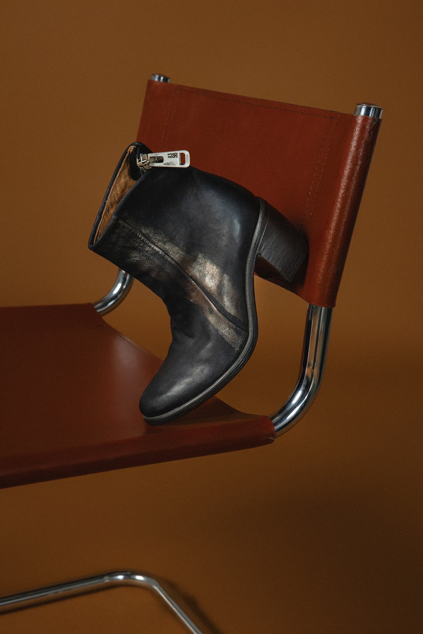 Stealla Block Heel Zip Ankle Boot