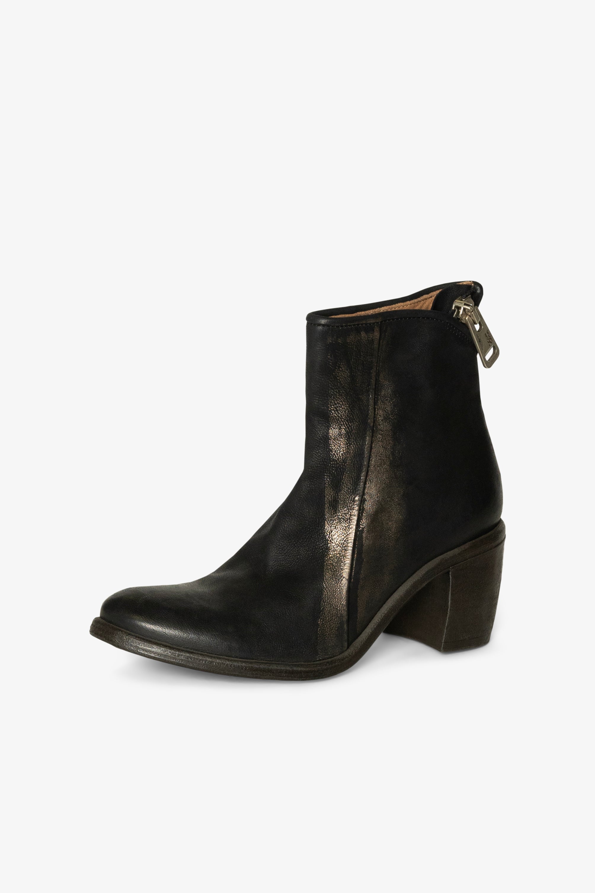 Stealla Block Heel Zip Ankle Boot