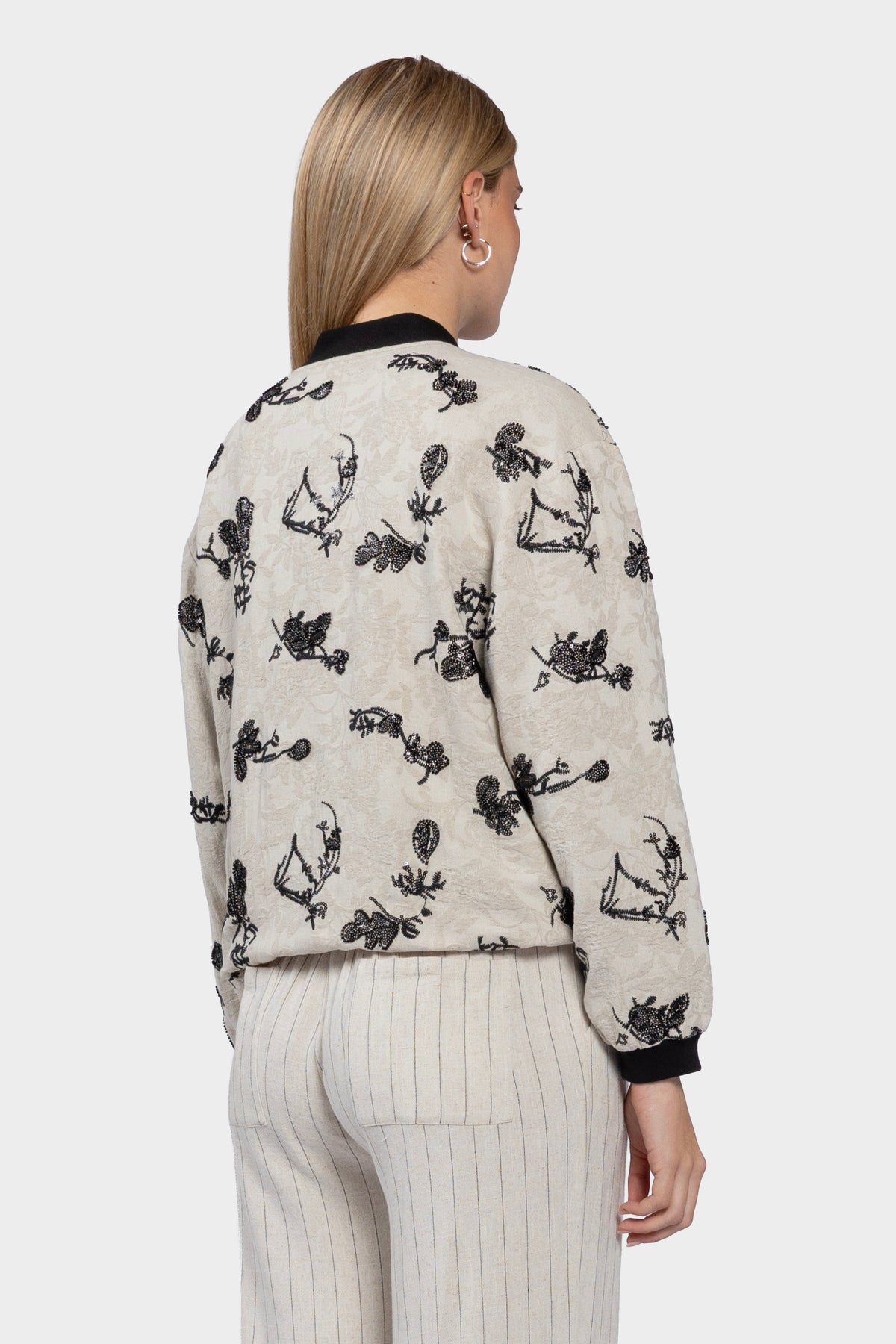 Sutton Sequin Bomber Jacket