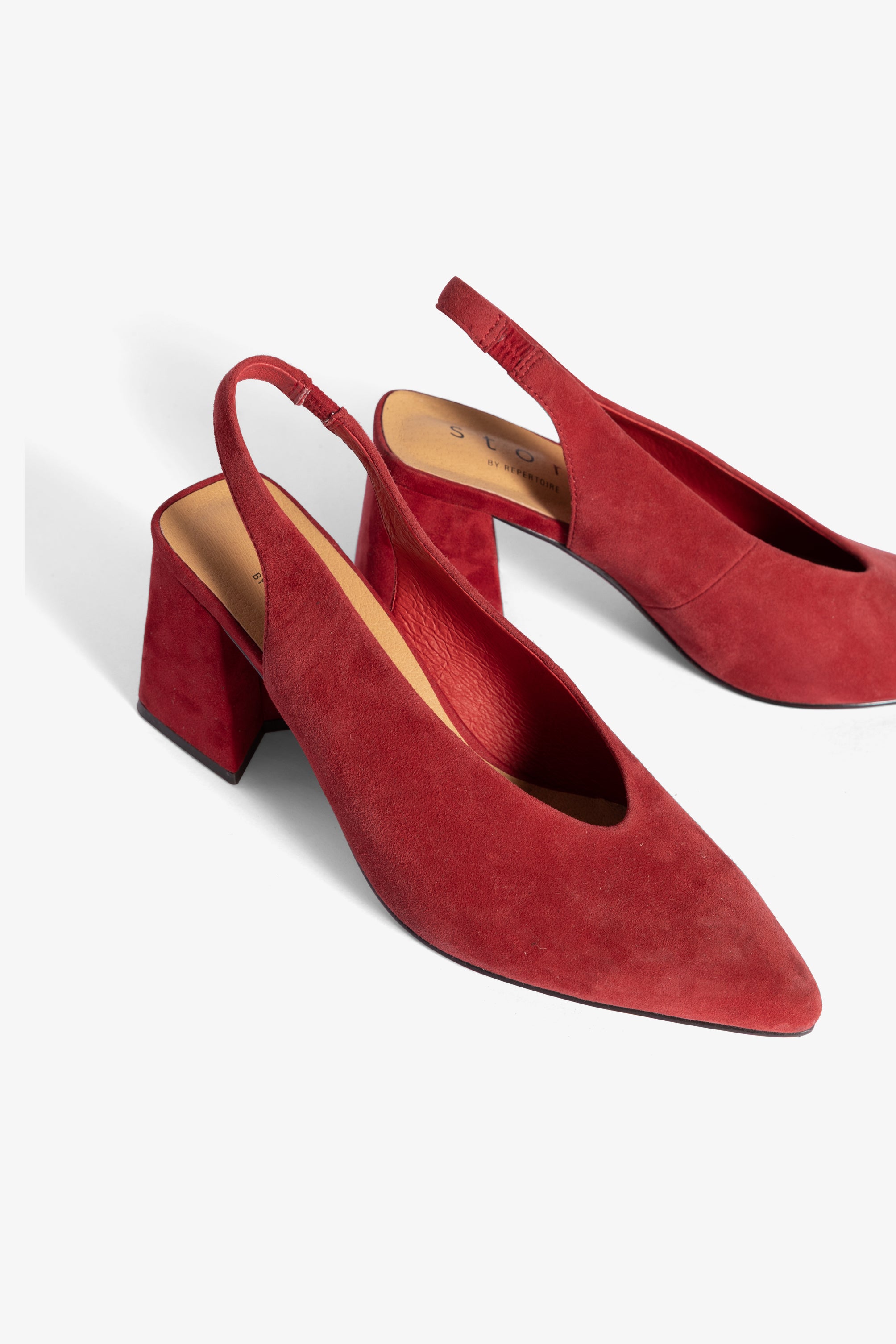 Scarlet Slingback Heel - Red