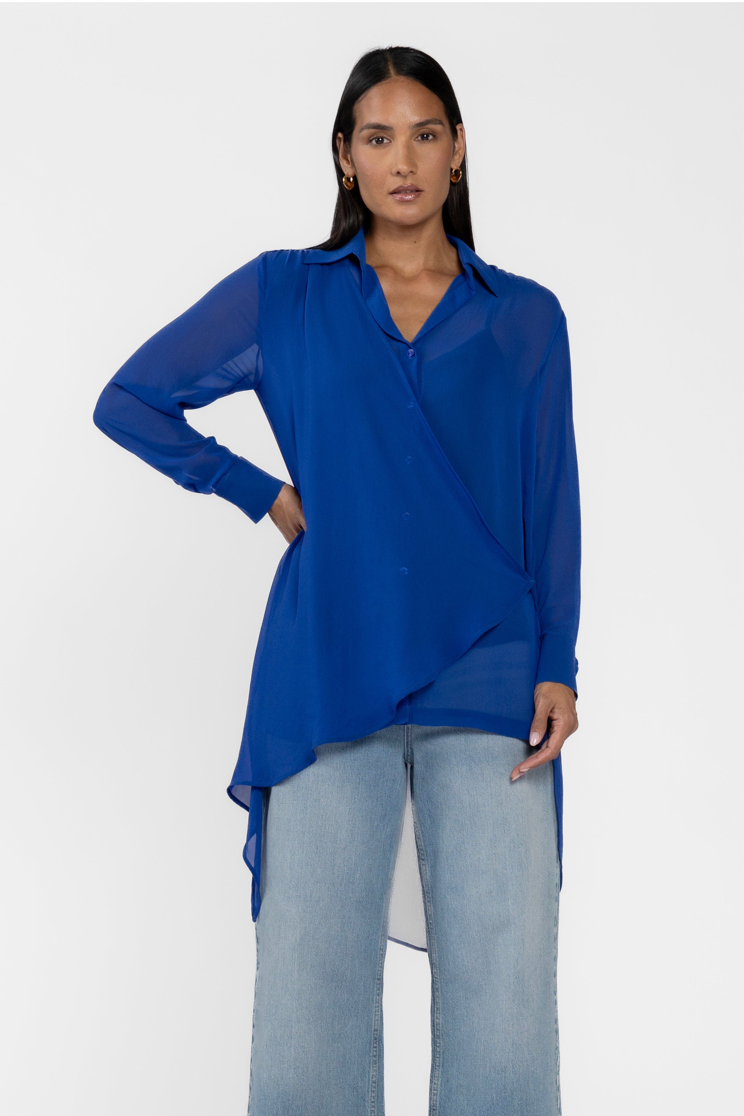 Tall Tails Long Sleeve Asymmetric Shirt