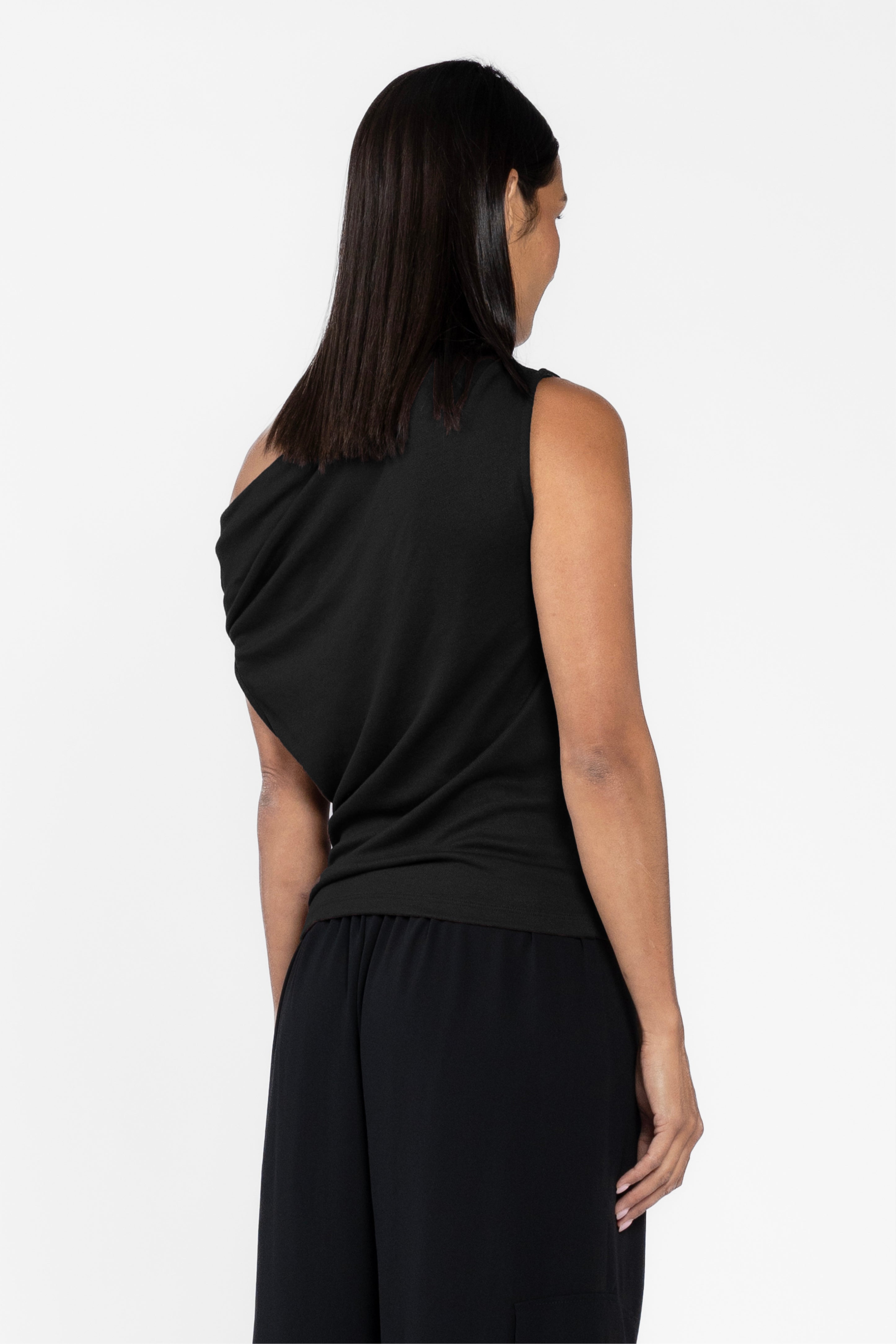 Verdi Asymmetric Knit Top